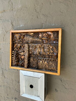GOODWOOD Hand Carved Abstract Plaster Relief