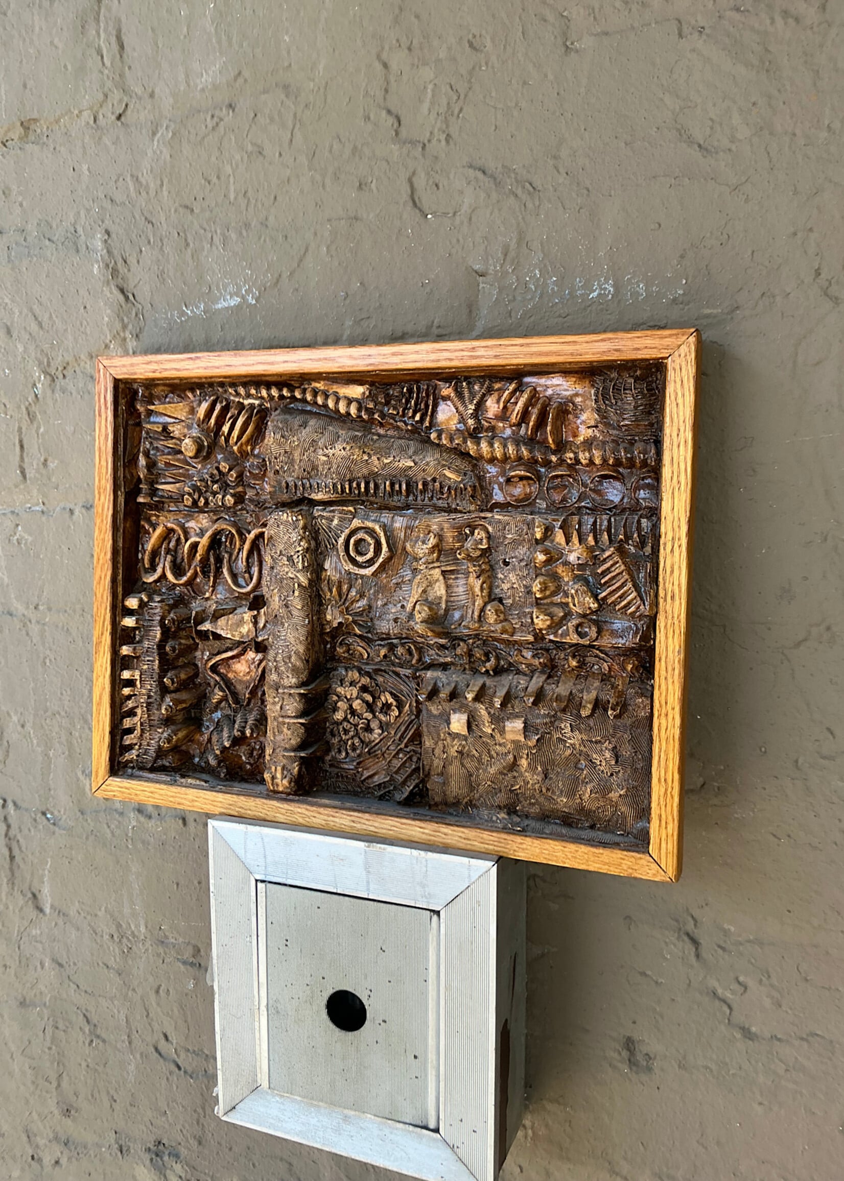 GOODWOOD Hand Carved Abstract Plaster Relief