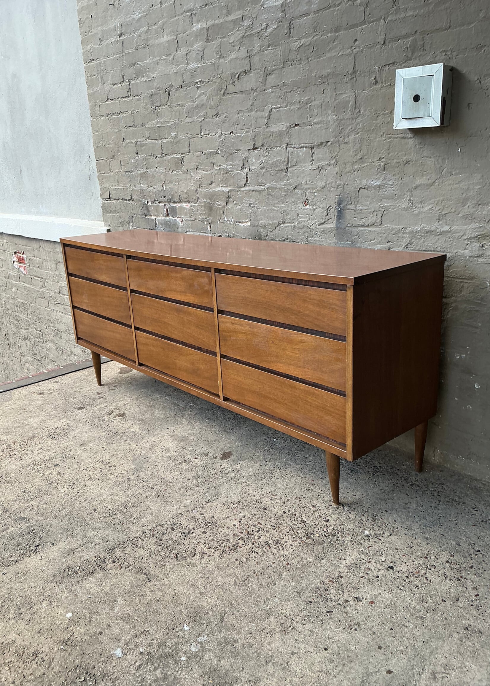GOODWOOD MCM Walnut Laminate Top Dresser