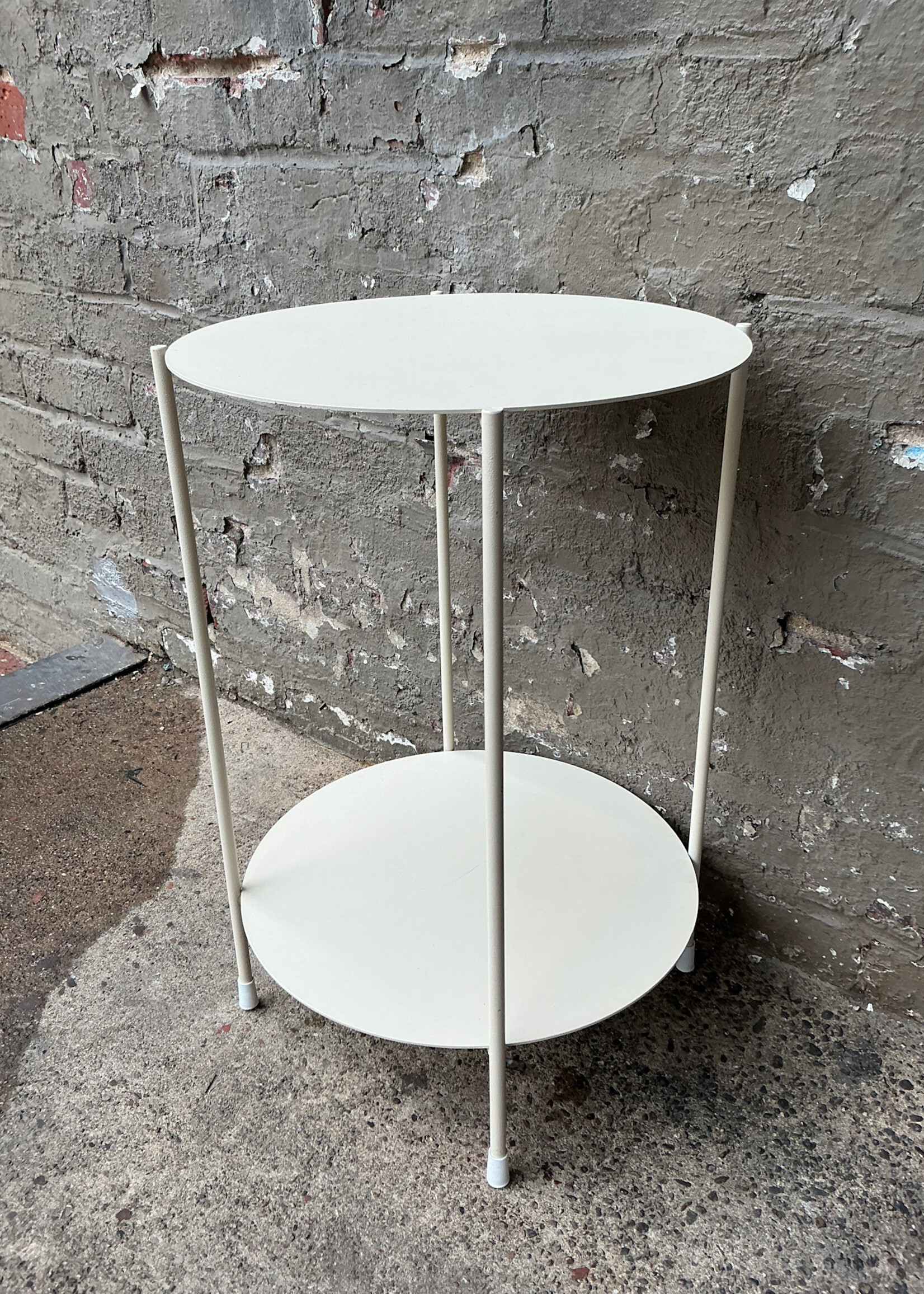 GOODWOOD Modern Metal Side Table - White