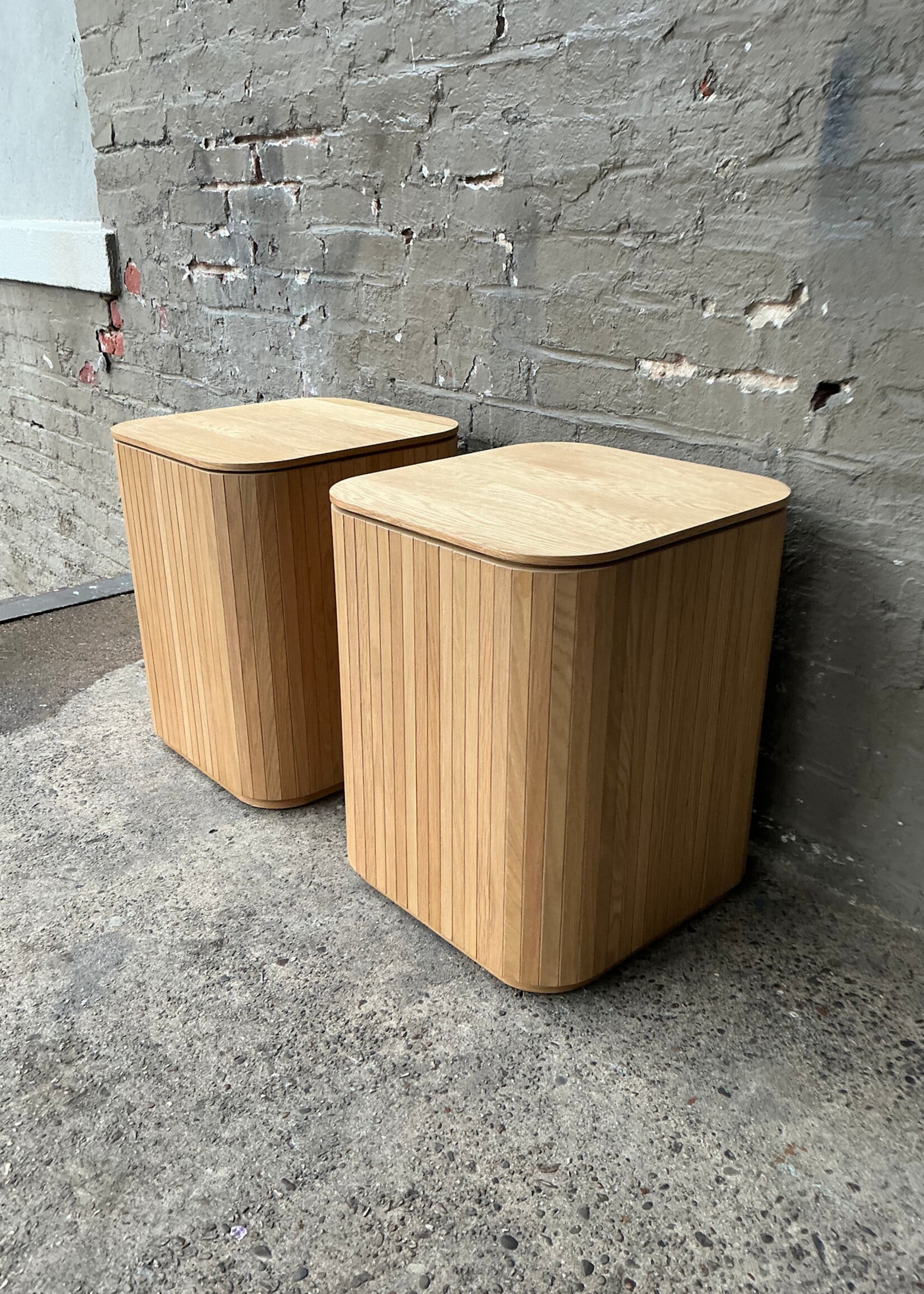 GOODWOOD Modern White Oak Side Table
