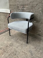 GOODWOOD Gray Upholstered MCM Style Lounge Chair