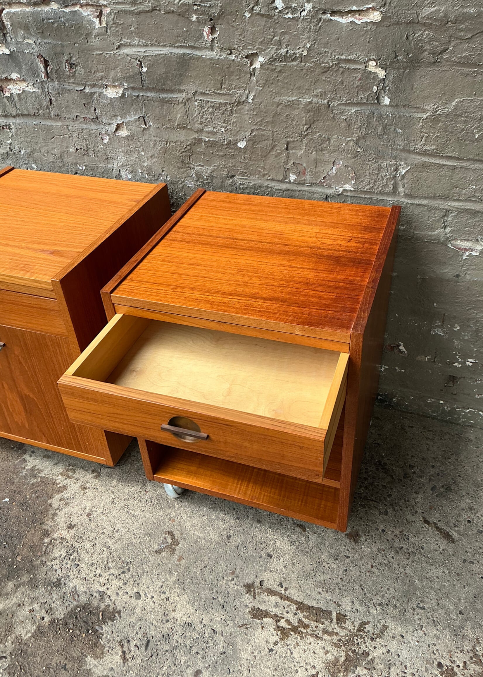 GOODWOOD Danish Modern Pair of Nightstands