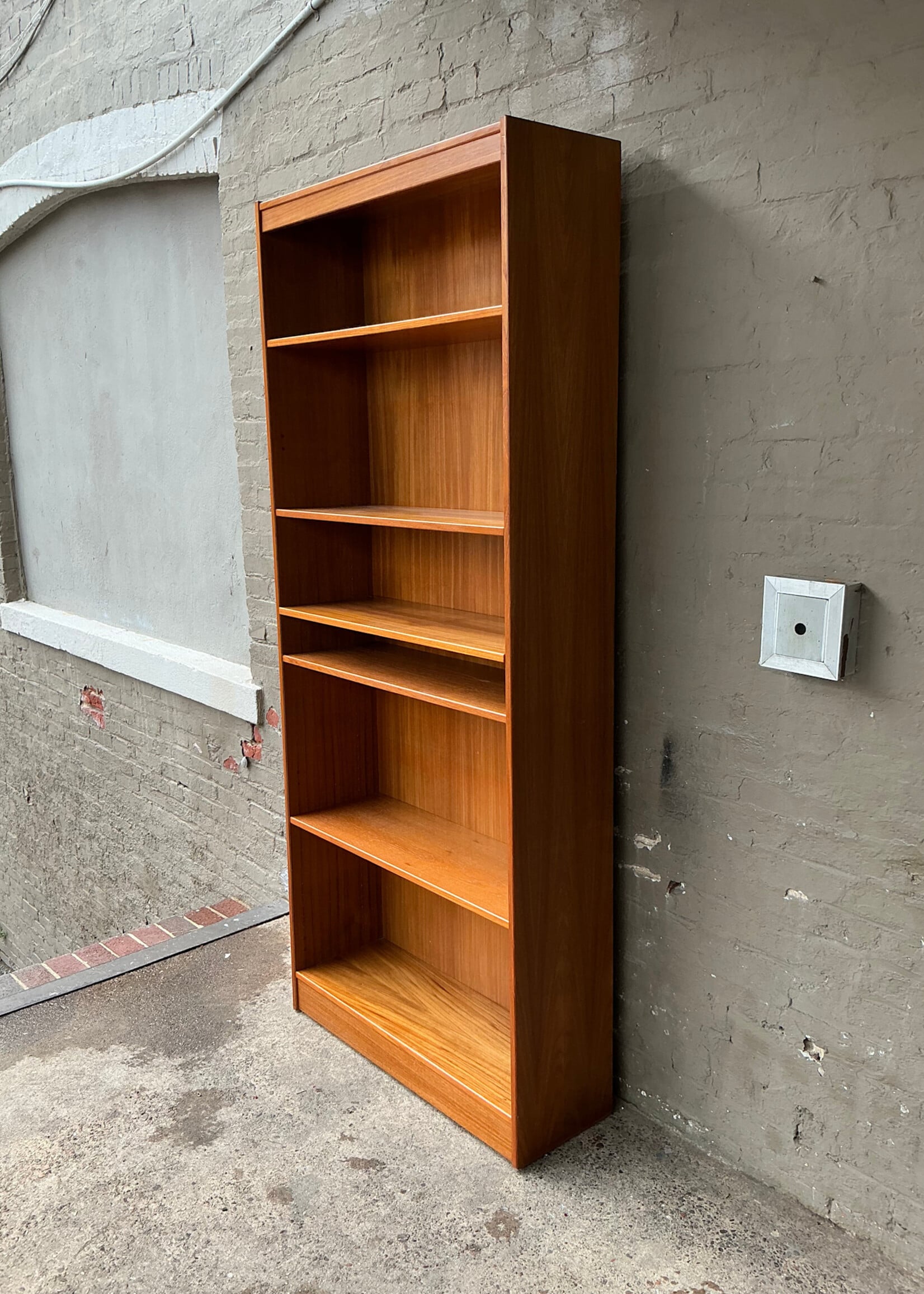 GOODWOOD Danish Modern Bookcase, Five Shelves