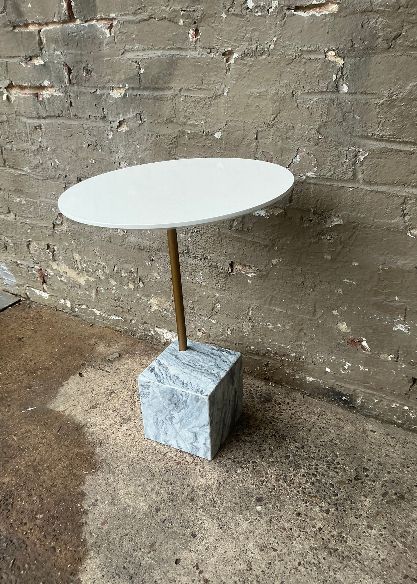 GOODWOOD Modern Laminate and Marble Drinks Table