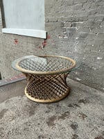 GOODWOOD Rattan and Glass Coffee Table