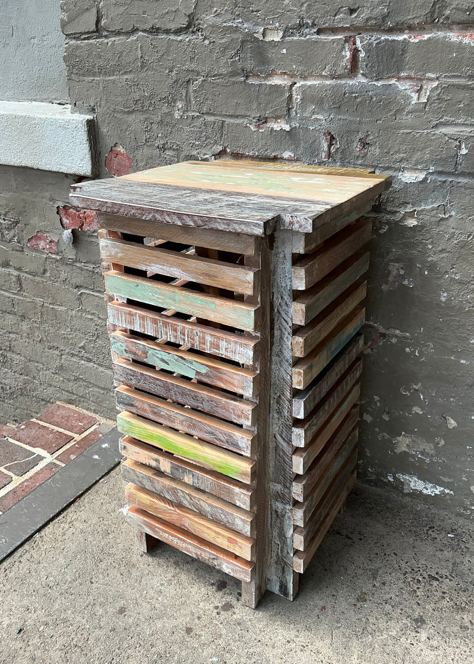 GOODWOOD Rustic Reclaimed Wood Side Table