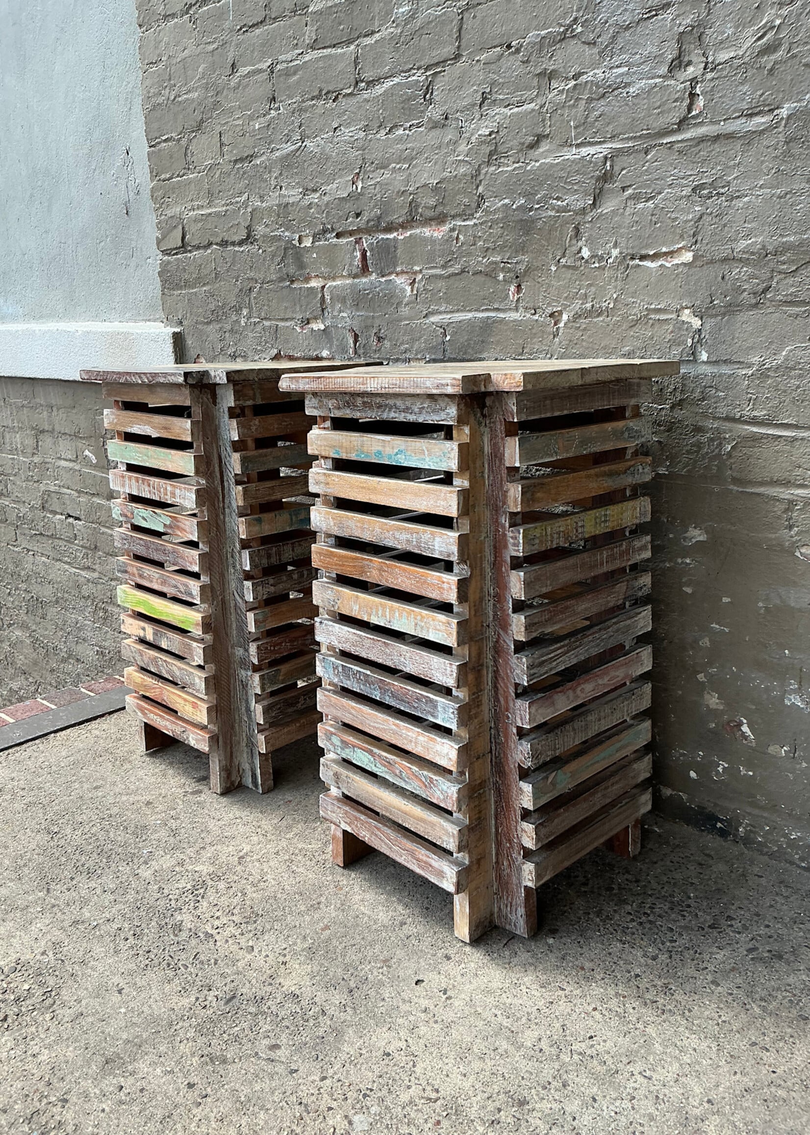 GOODWOOD Rustic Reclaimed Wood Side Table
