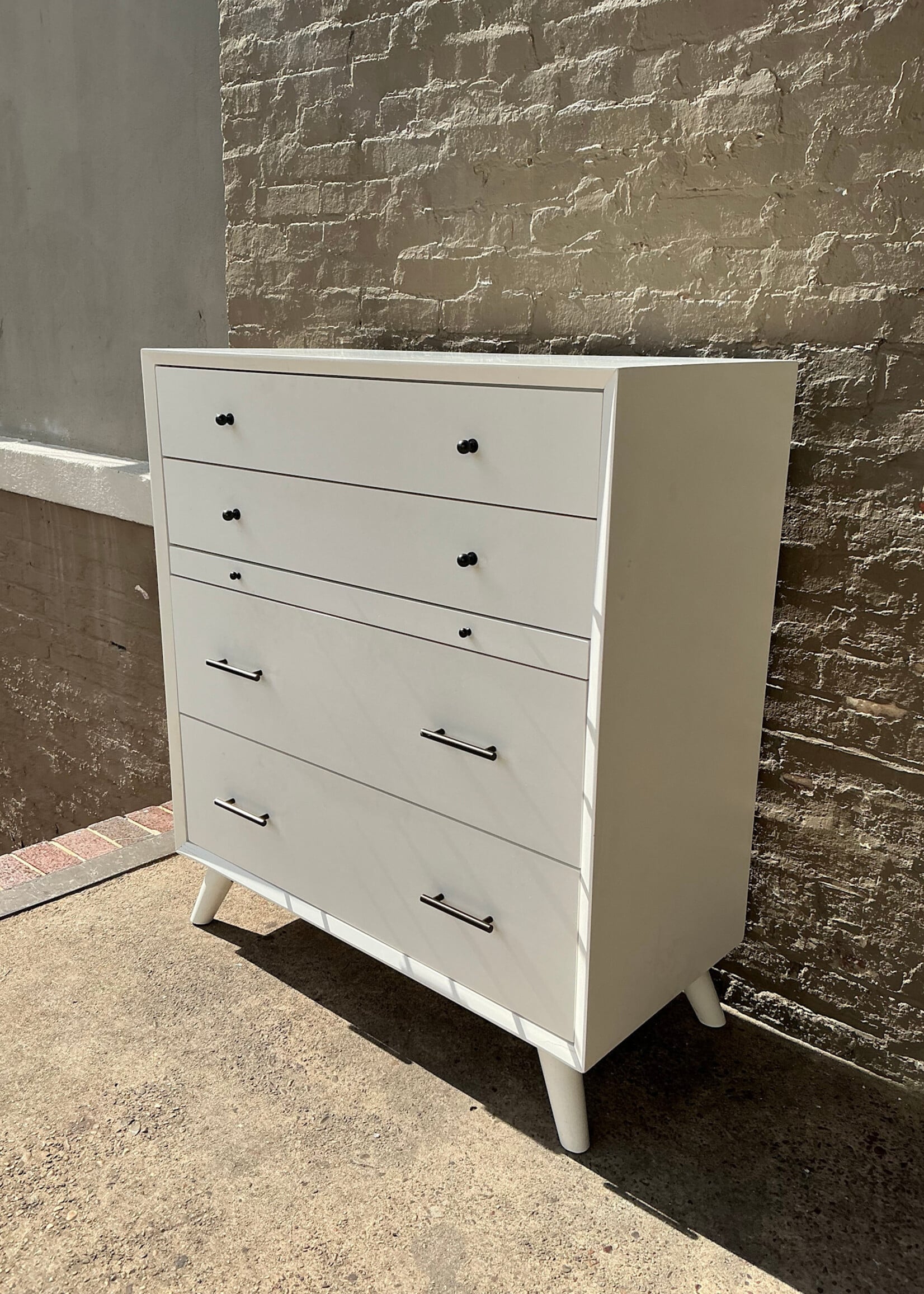 GOODWOOD MCM Style White Chest of Drawers