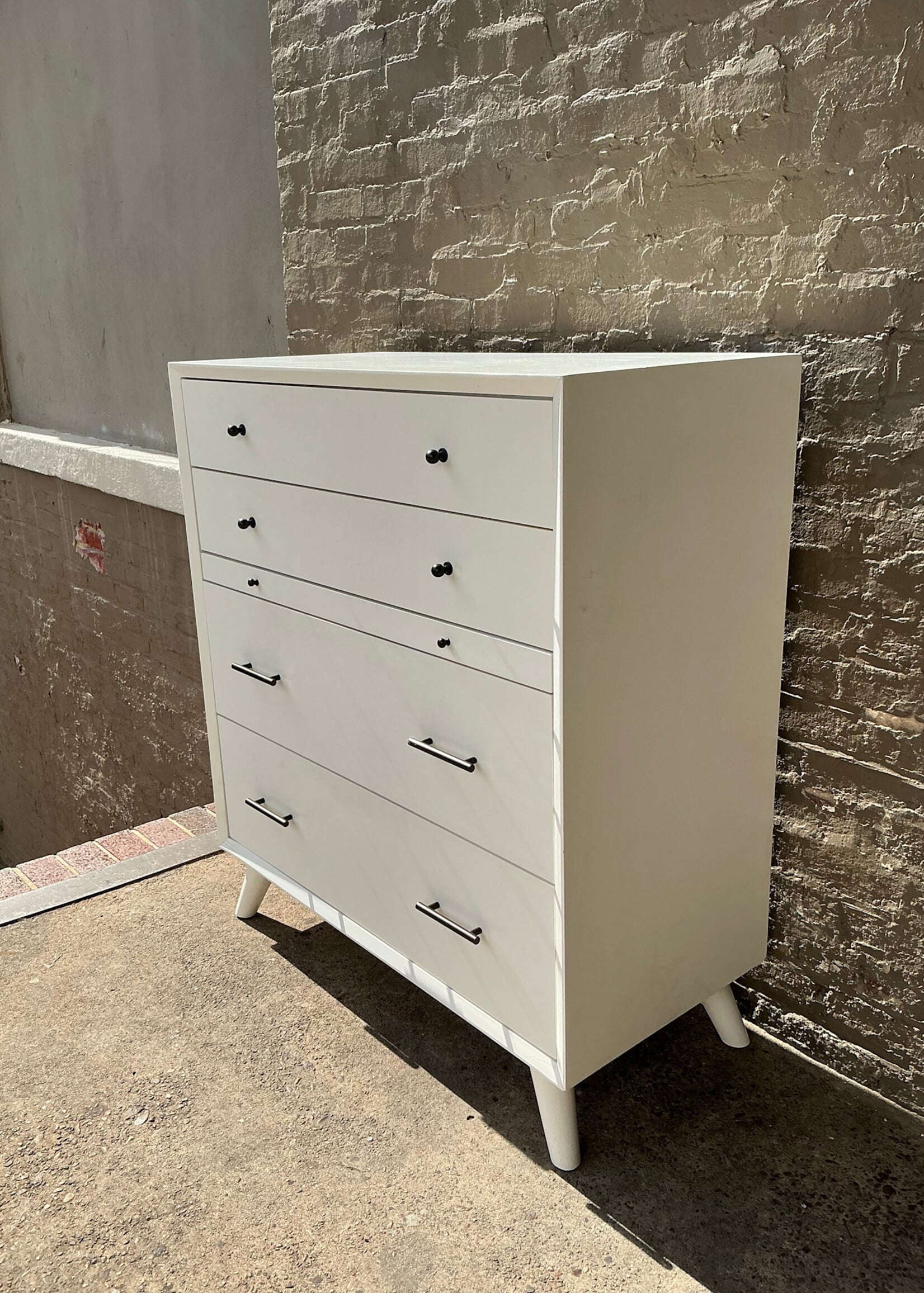 GOODWOOD MCM Style White Chest of Drawers