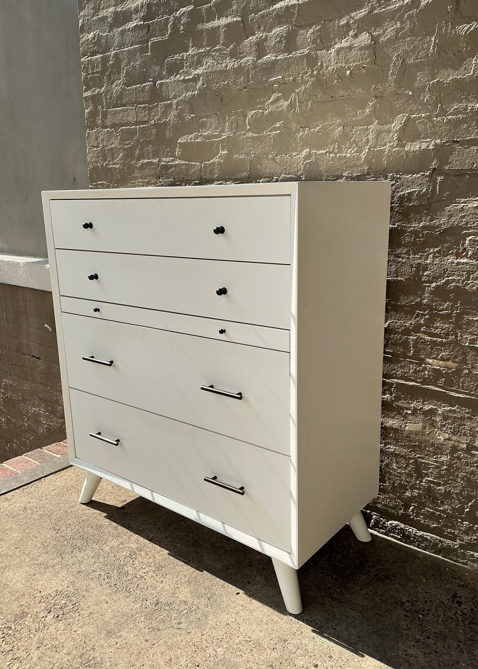 GOODWOOD MCM Style White Chest of Drawers