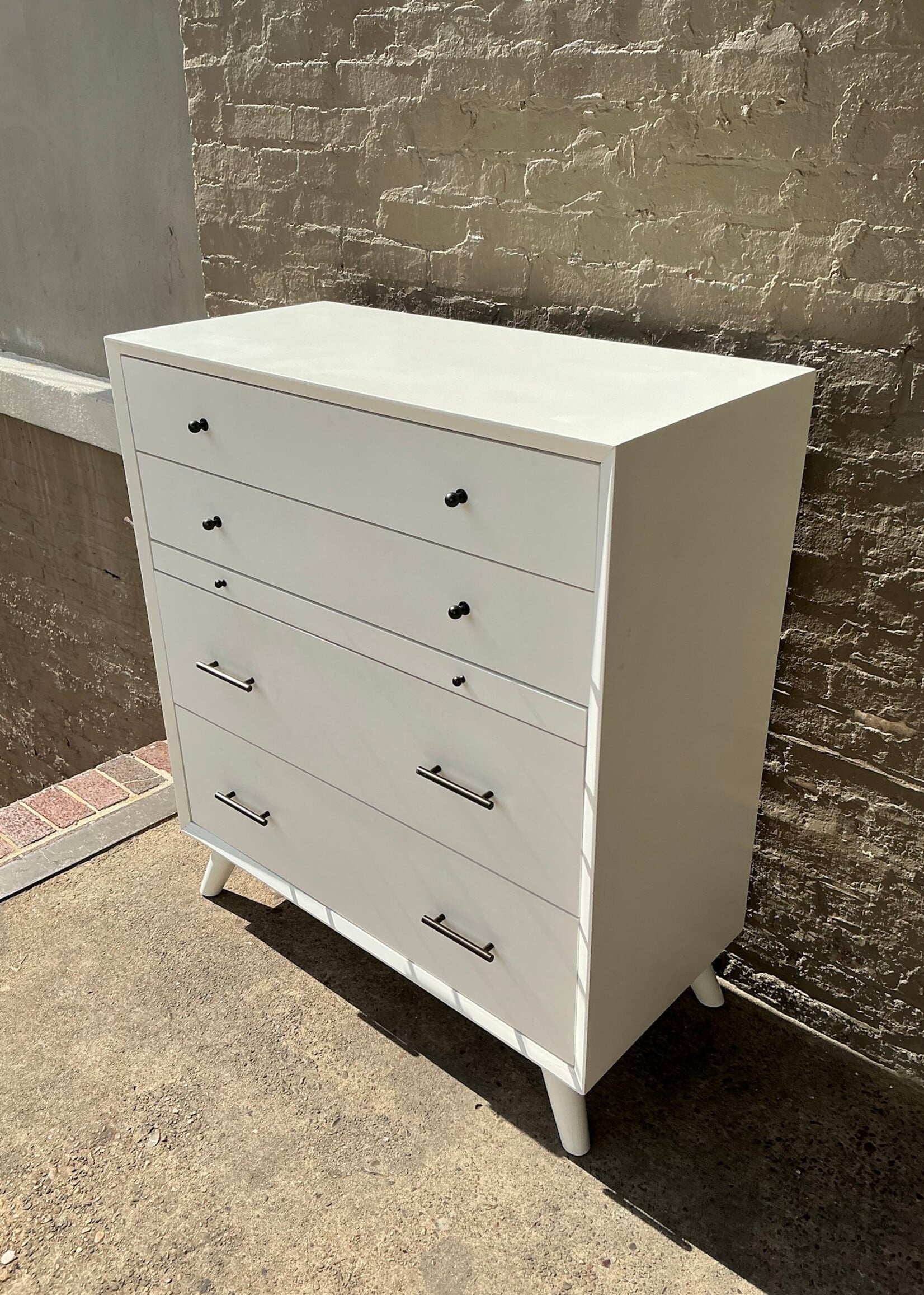 GOODWOOD MCM Style White Chest of Drawers