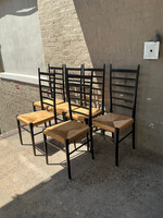 GOODWOOD Set of 6 Italian Rush Seat Chairs