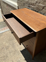 GOODWOOD MCM Style Stained Oak Chest