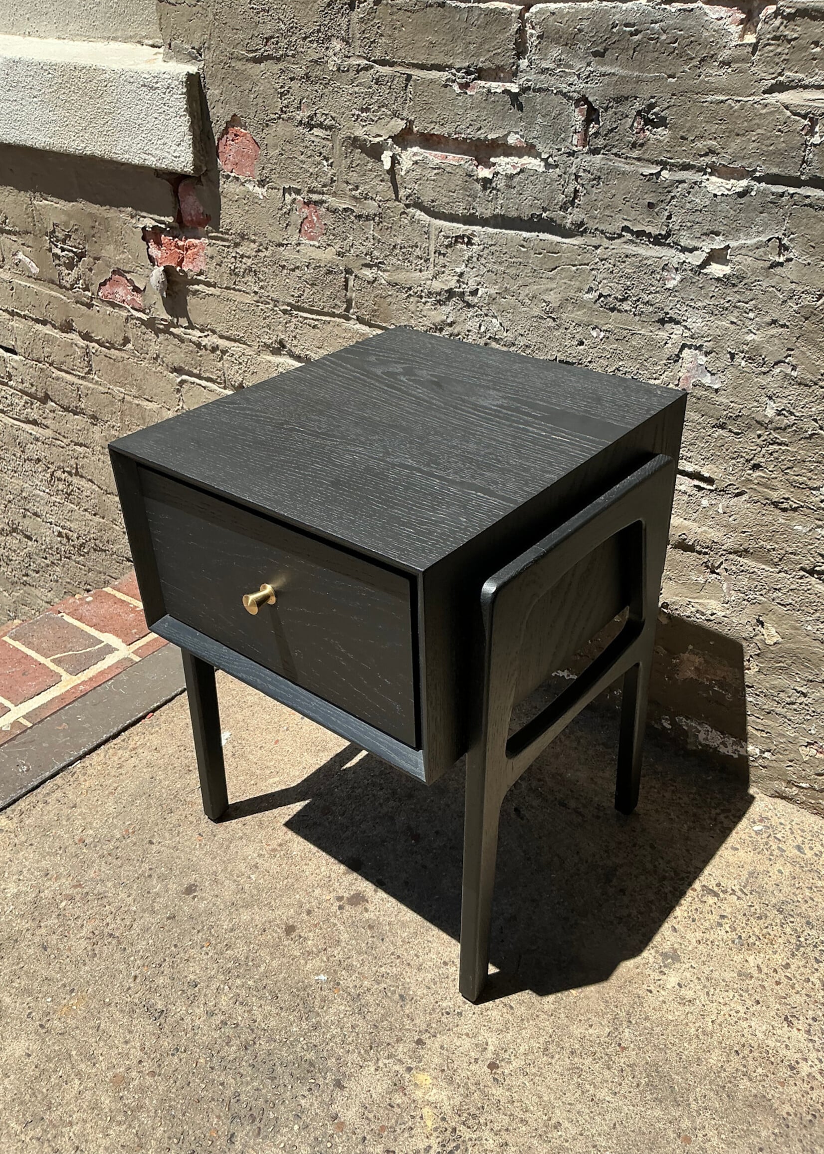 GOODWOOD Ebonized MCM Style Nightstand