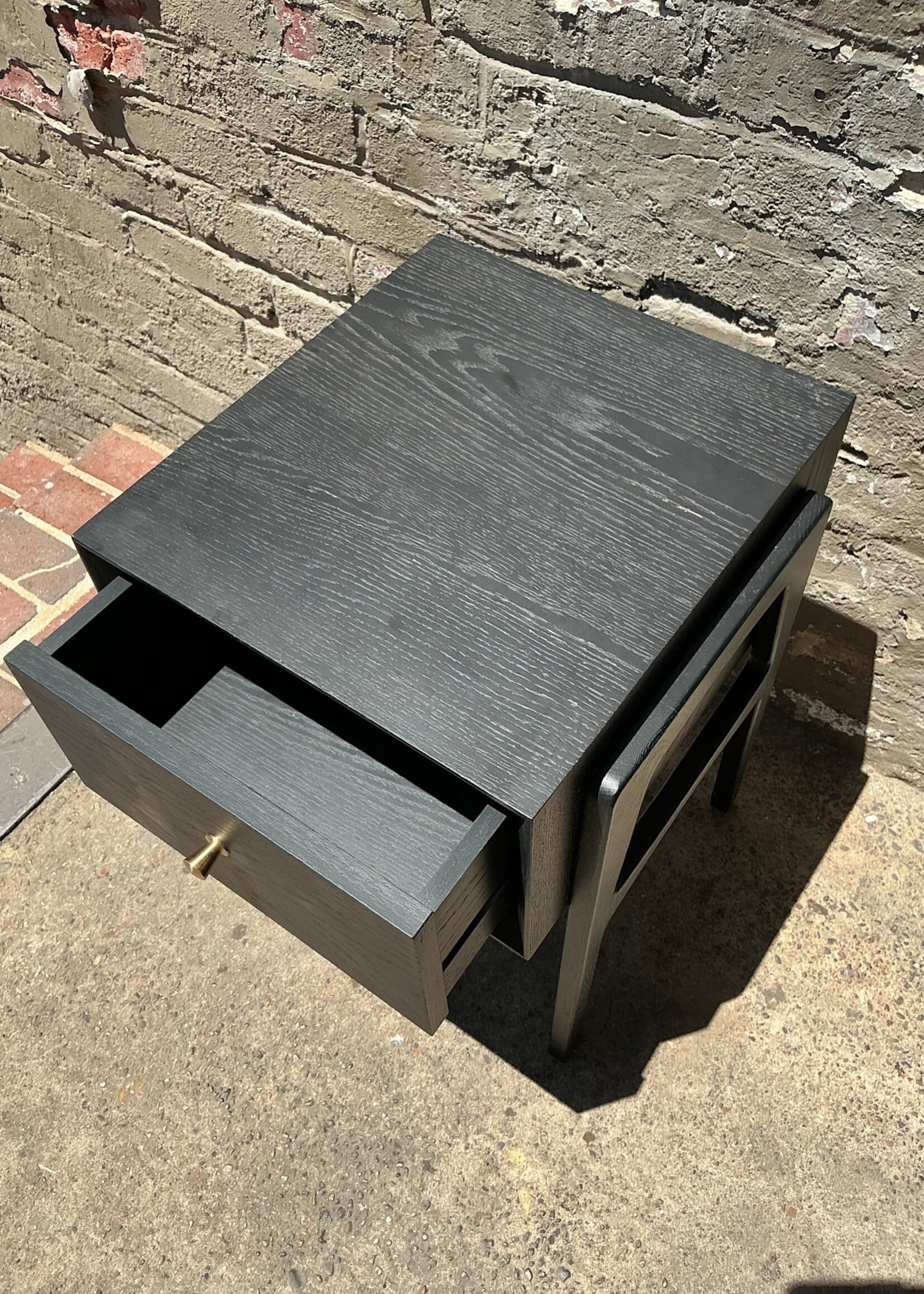 GOODWOOD Ebonized MCM Style Nightstand