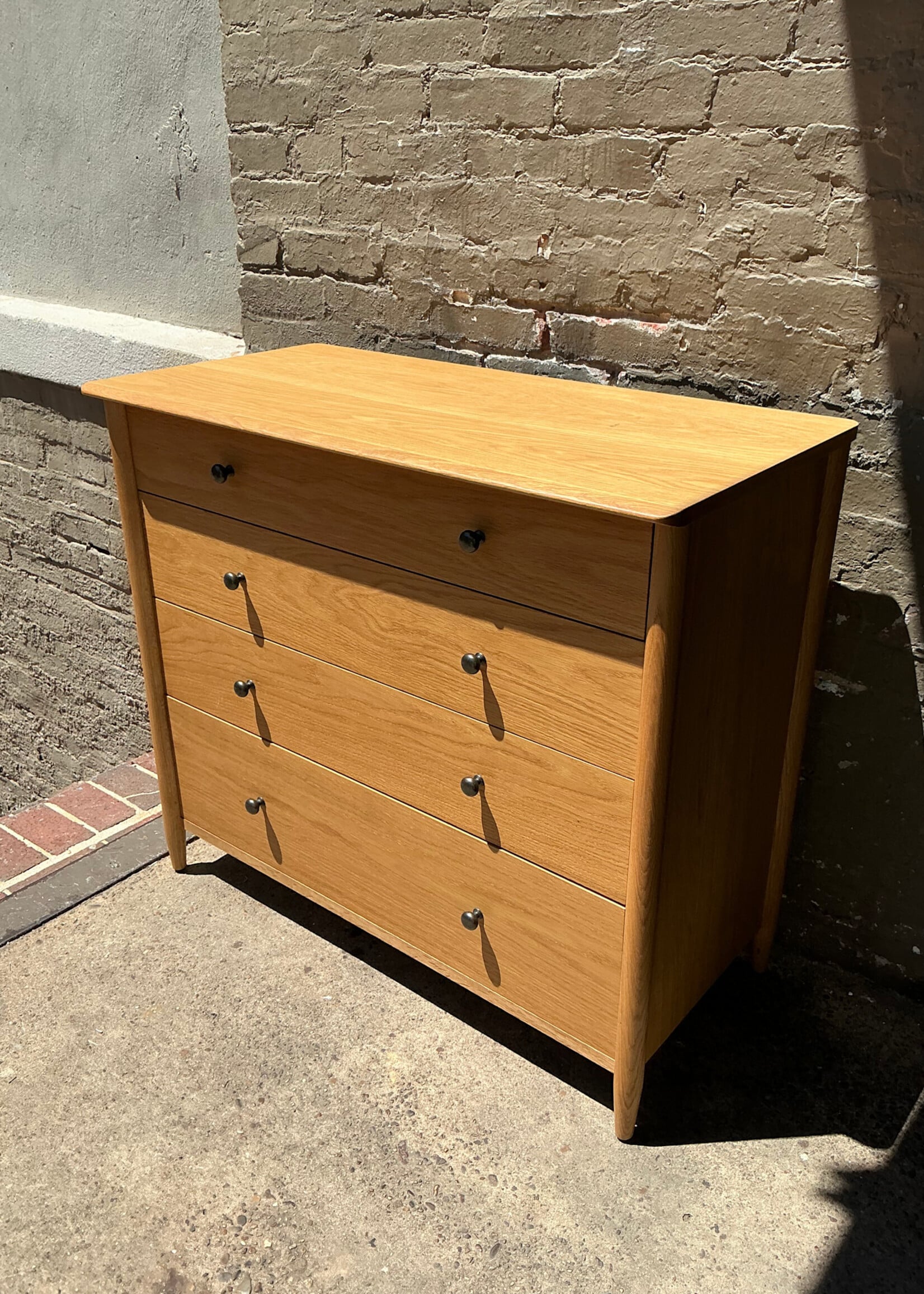 GOODWOOD MCM Style Oak Chest of Drawers