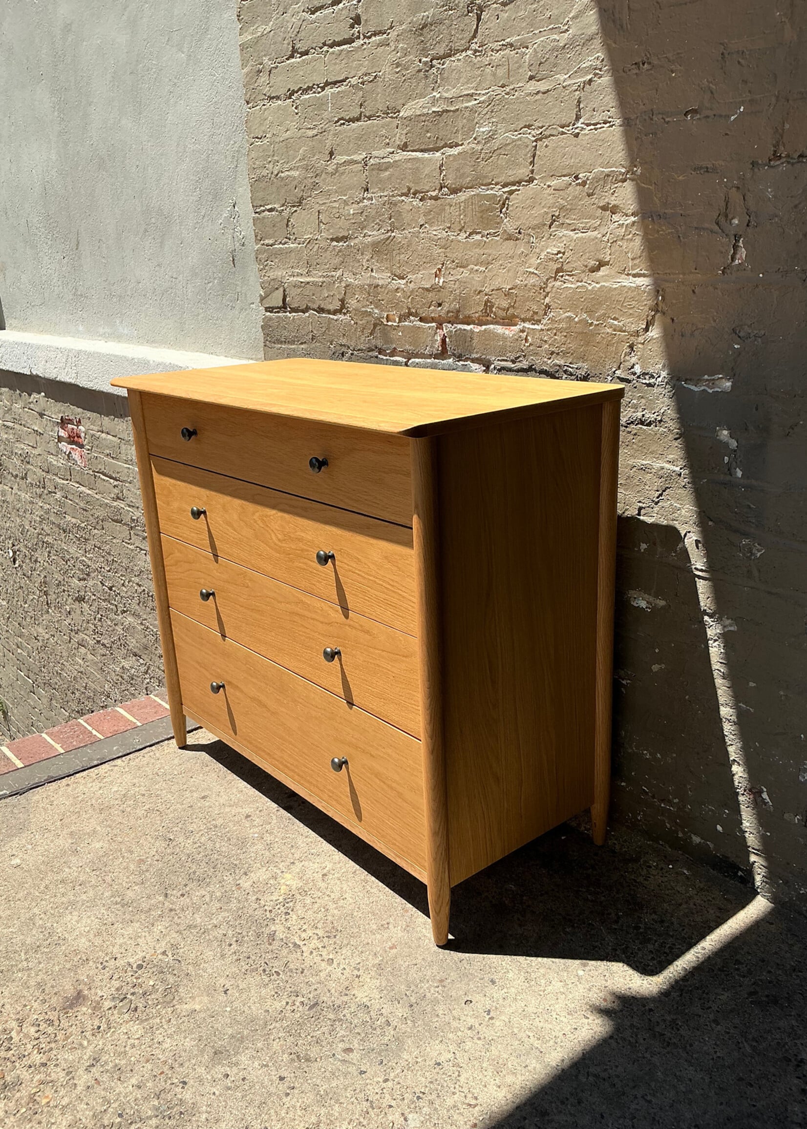 GOODWOOD MCM Style Oak Chest of Drawers