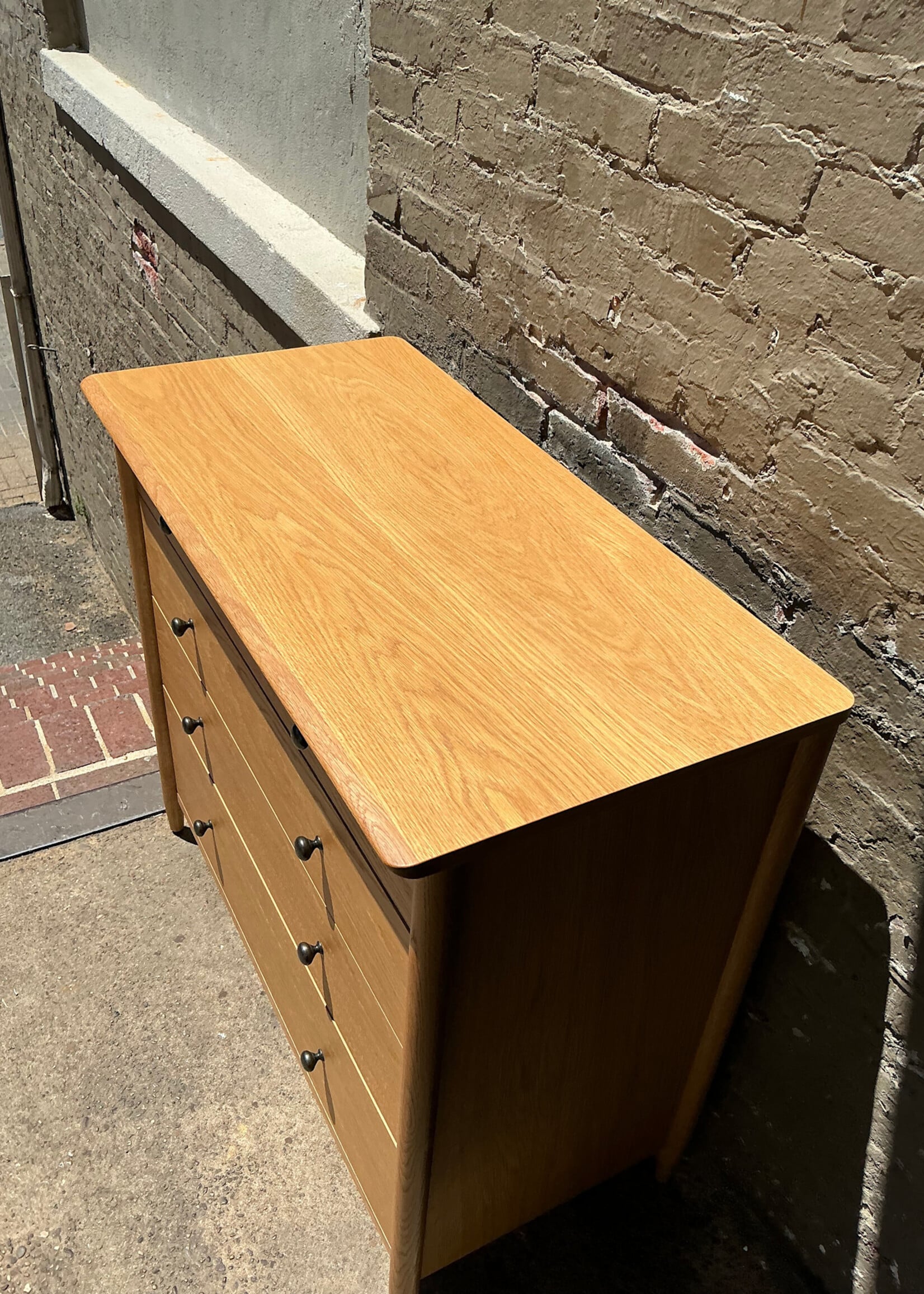 GOODWOOD MCM Style Oak Chest of Drawers