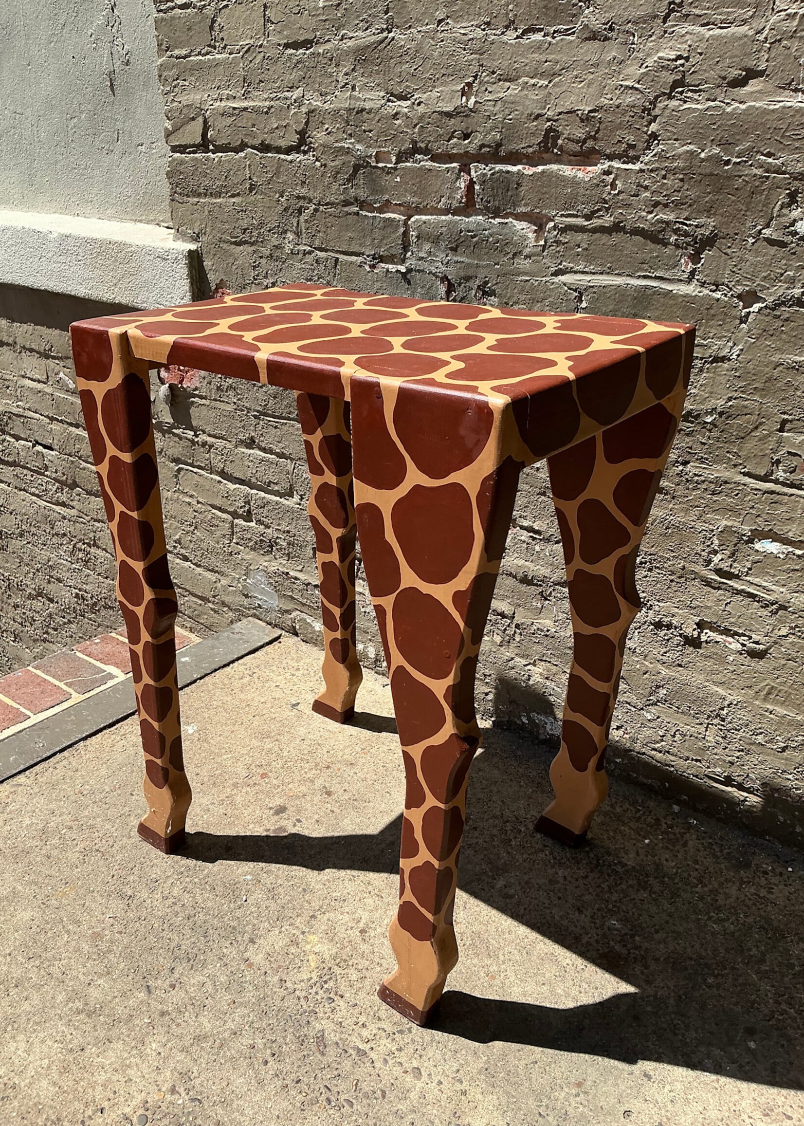 GOODWOOD Vintage Handpainted Giraffe Table