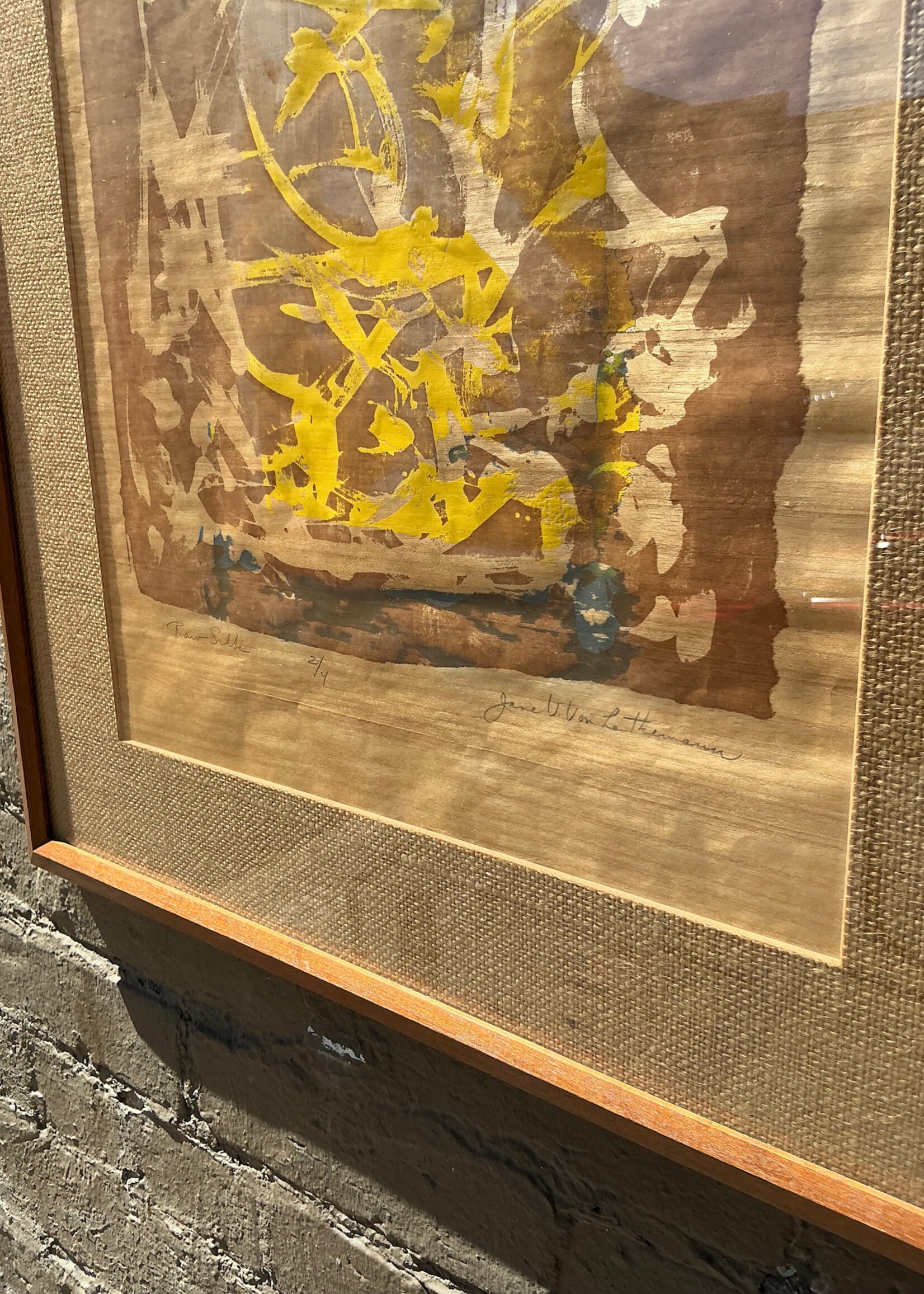 GOODWOOD Raw Silk, Signed Lithograph