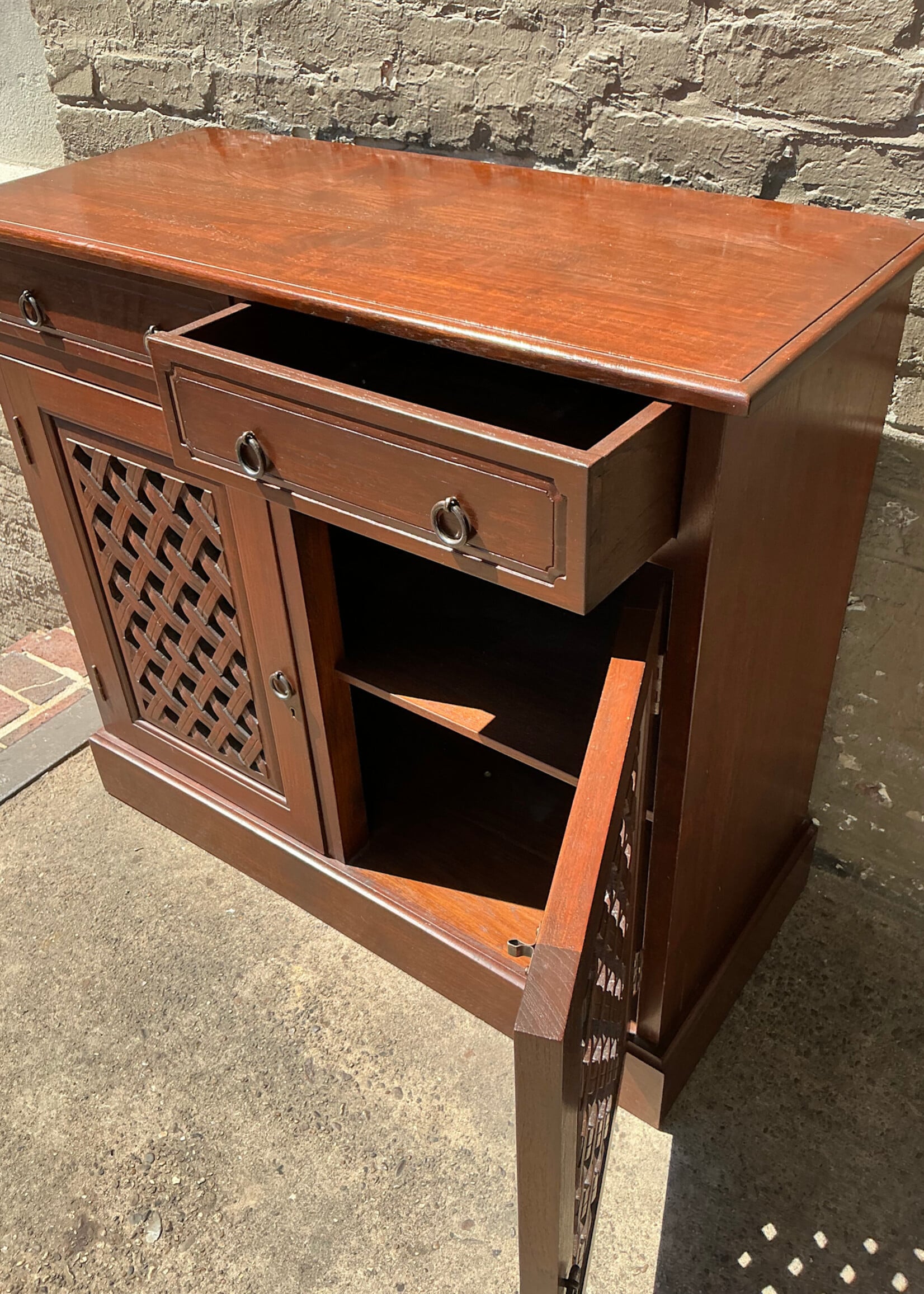GOODWOOD Carved Mahogany Server