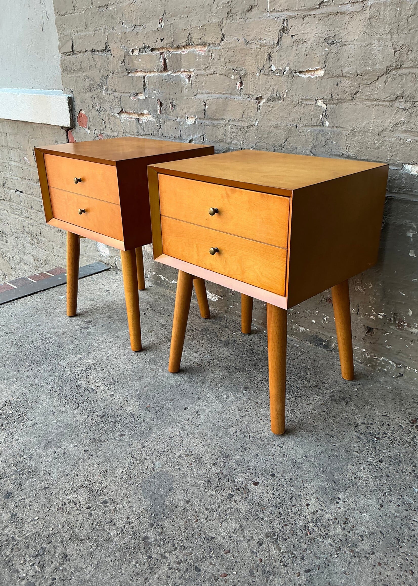 GOODWOOD Pair of MCM Style Nightstands