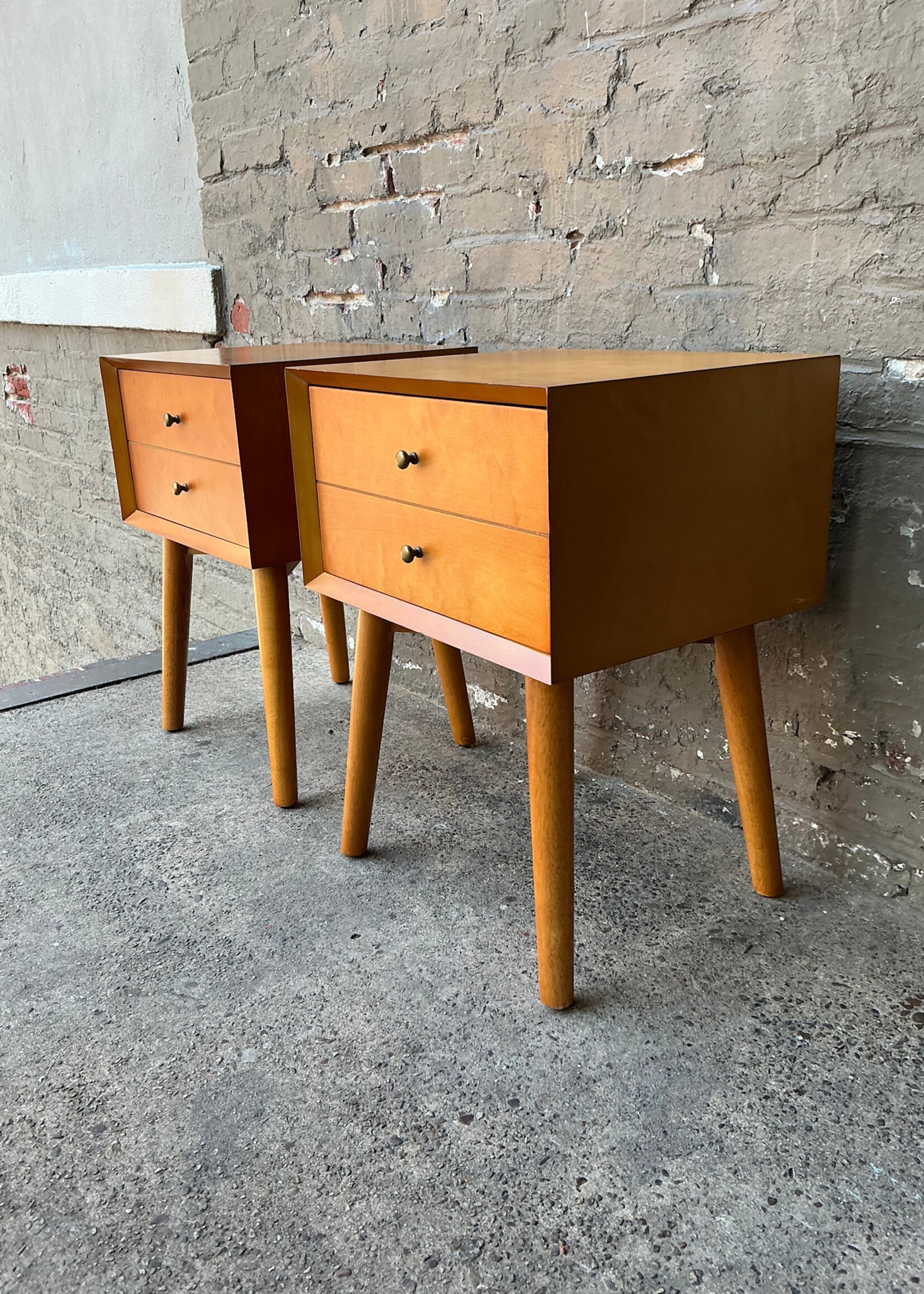 GOODWOOD Pair of MCM Style Nightstands