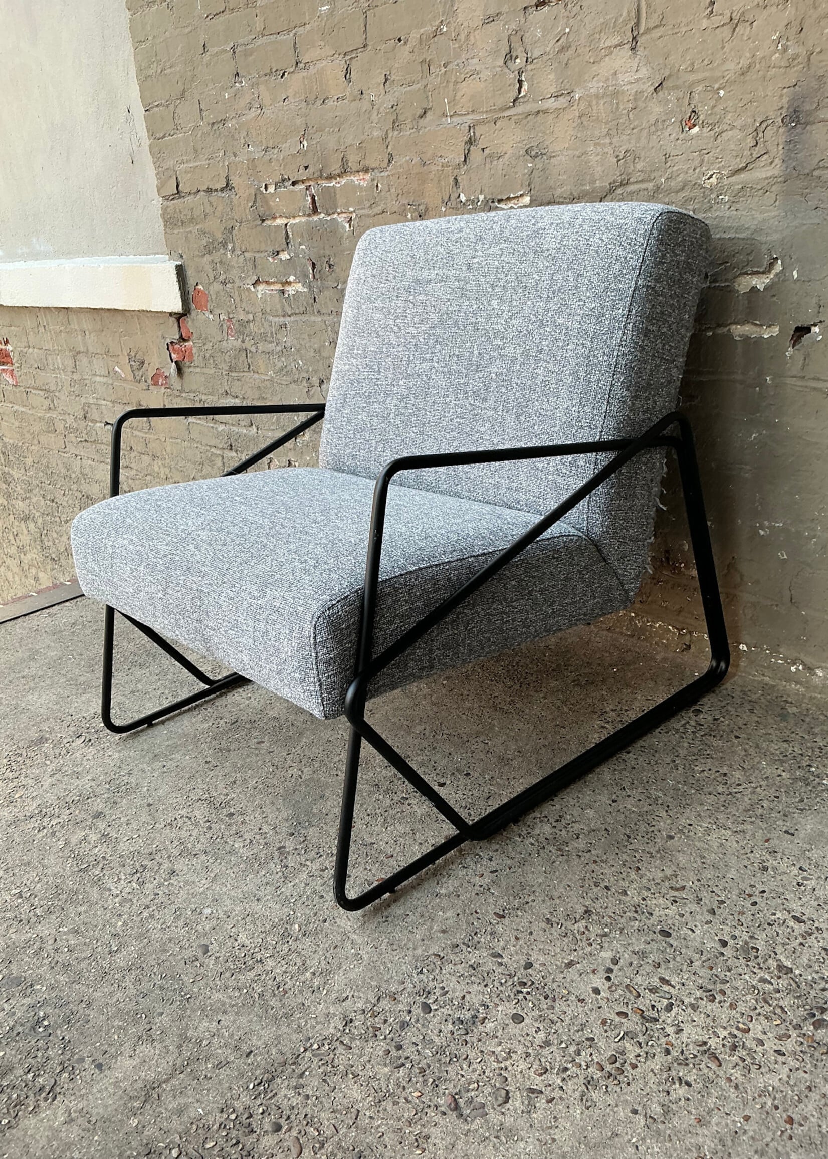 GOODWOOD Gray MCM Style Accent Chair