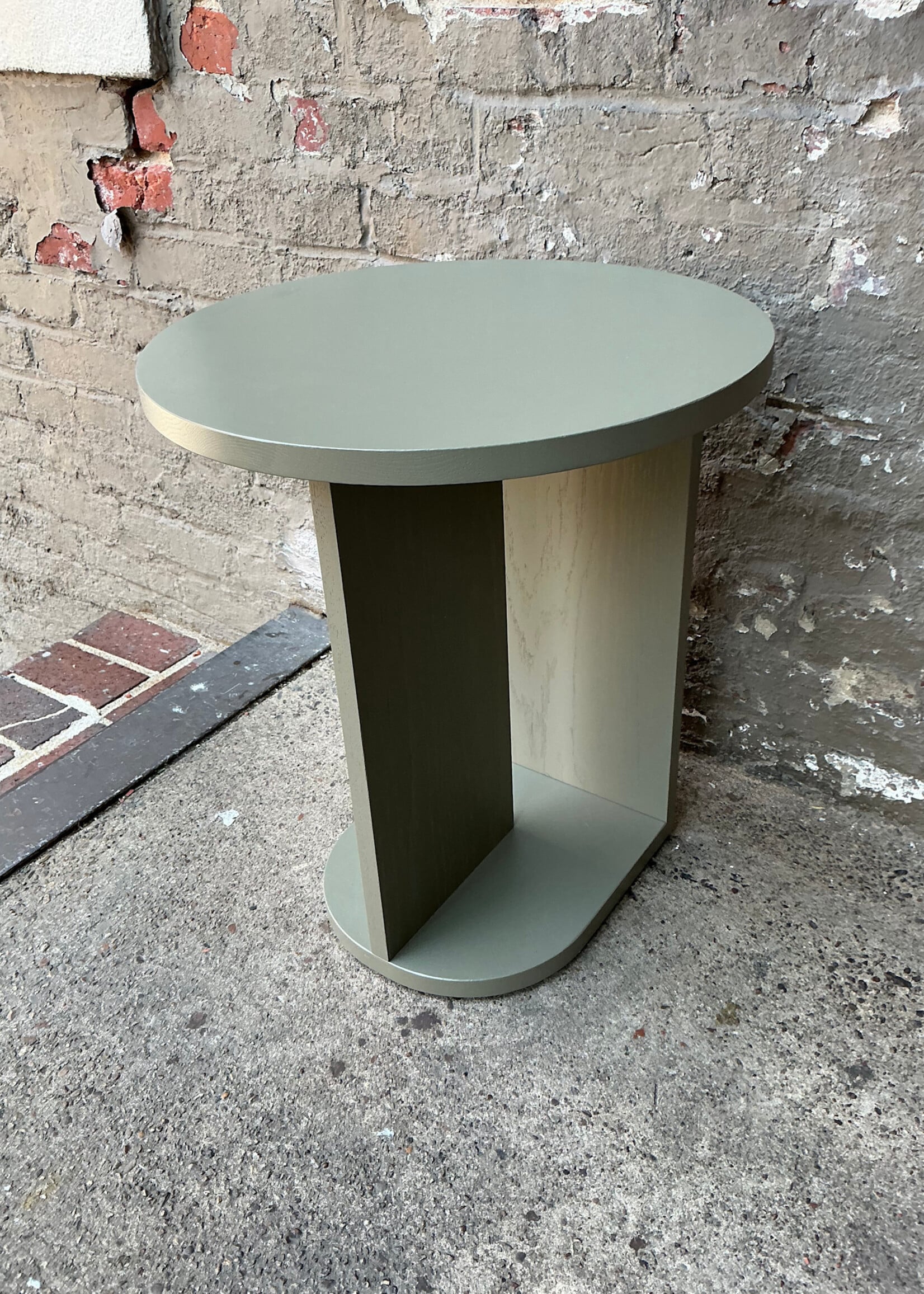 GOODWOOD Pair of Sage Green Side Tables