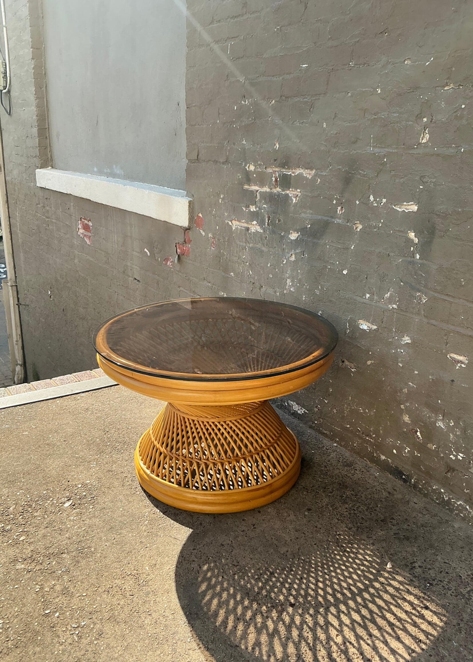 GOODWOOD Rattan & Glass Coffee Table