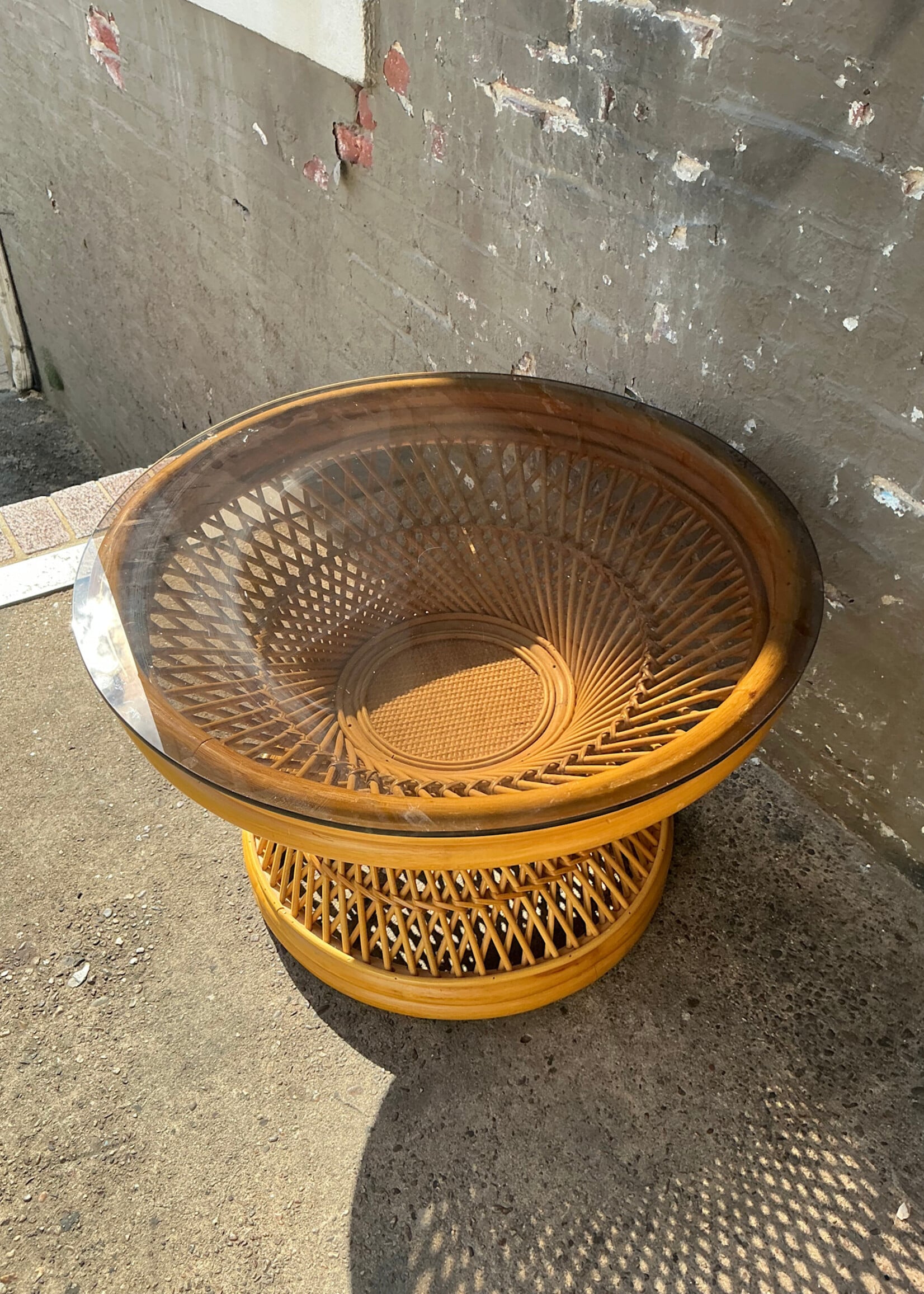 GOODWOOD Rattan & Glass Coffee Table