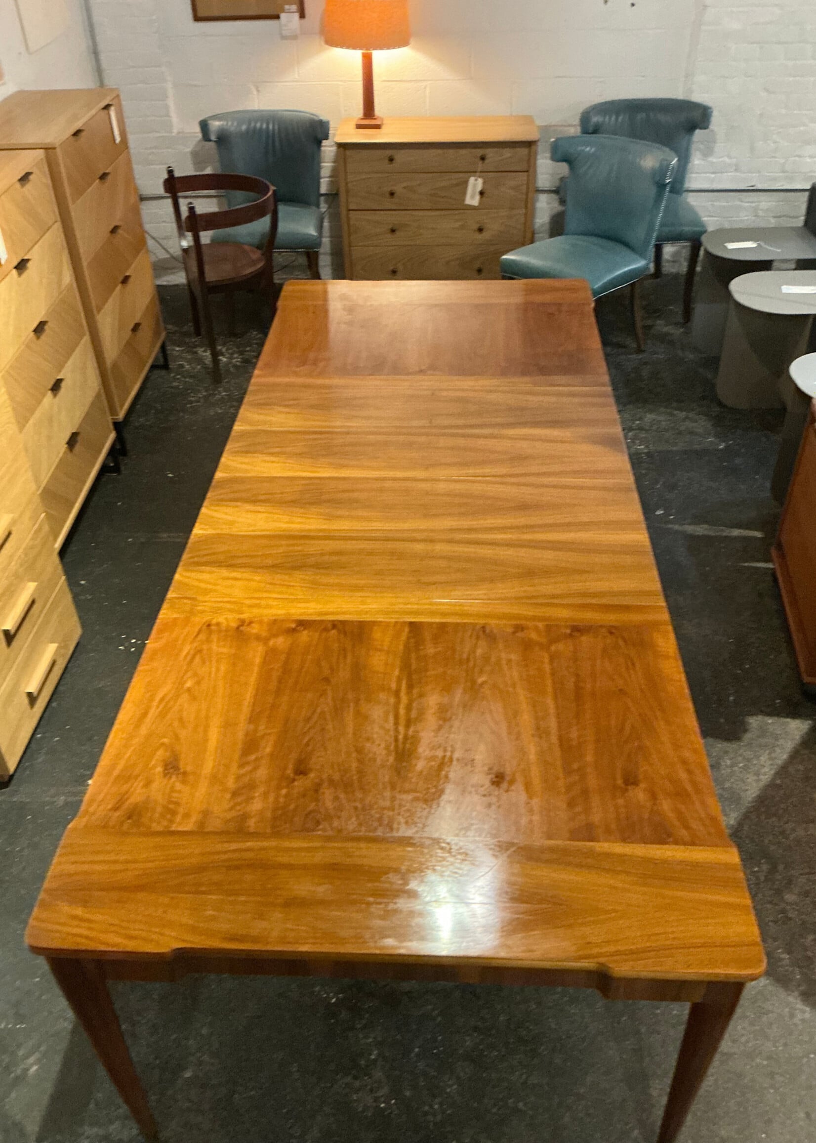GOODWOOD Mid Century Walnut Extension Table w/Three Leaves