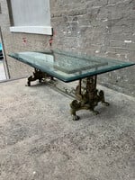 GOODWOOD Britannia Style Brass and Glass Coffee Table