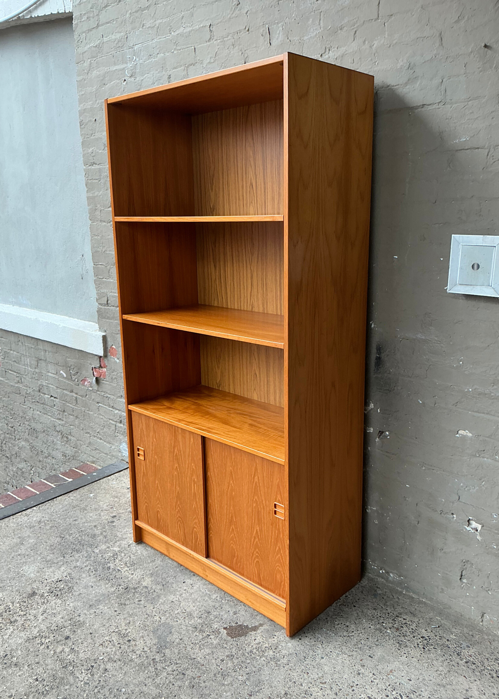 GOODWOOD Danish Modern Storage Bookcase w/Four Shelves