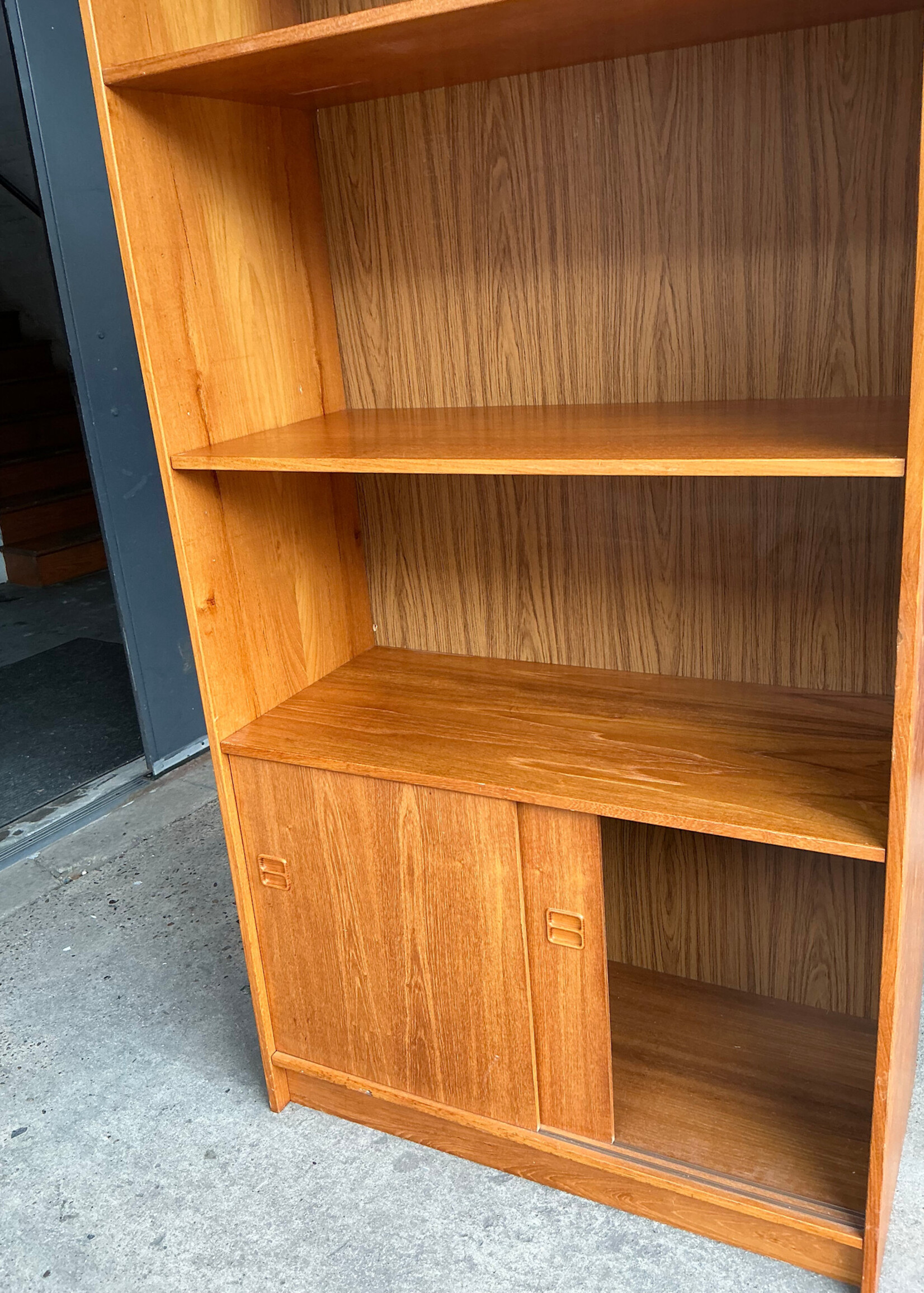 GOODWOOD Danish Modern Storage Bookcase w/Four Shelves