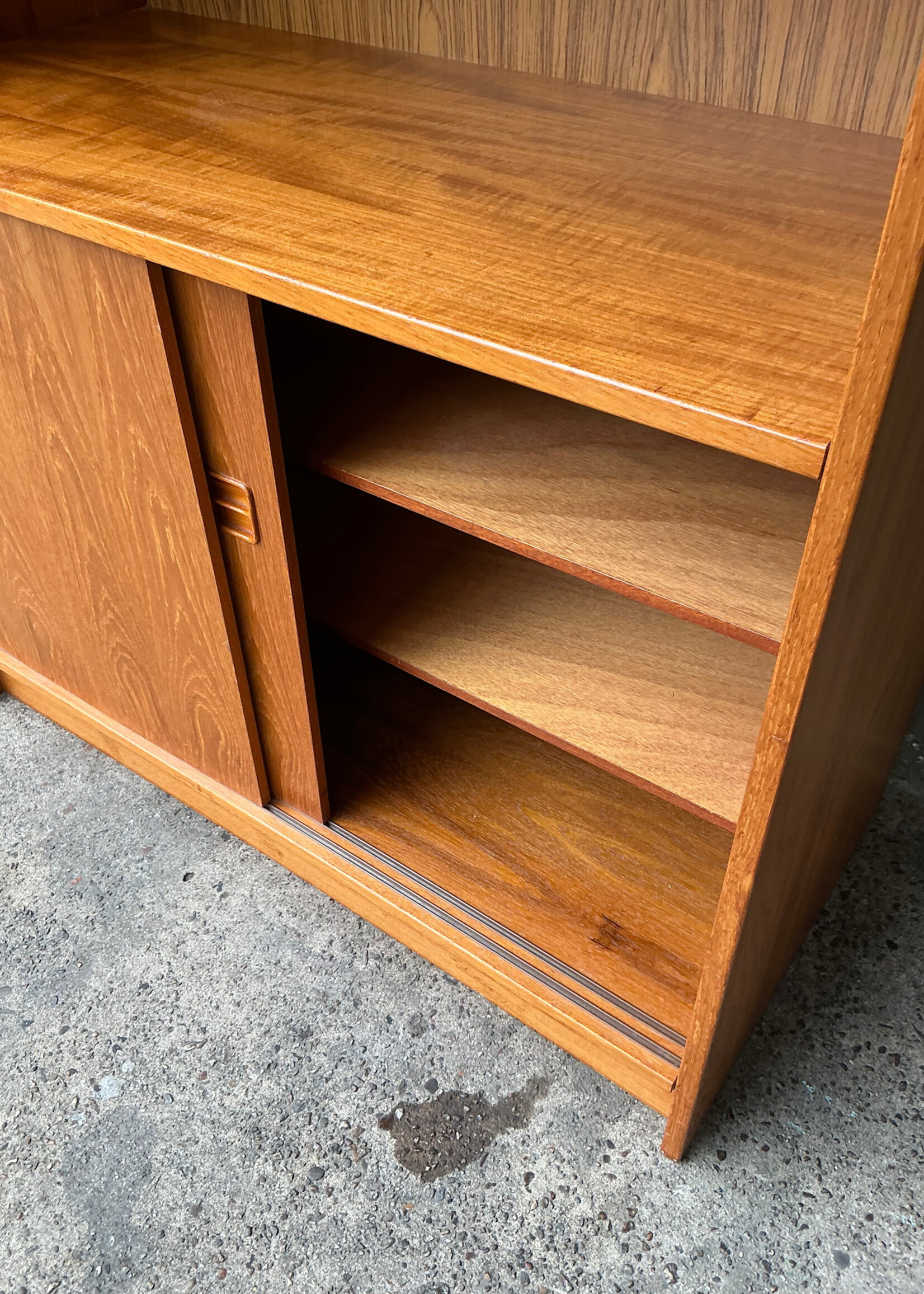 GOODWOOD Danish Modern Storage Bookcase w/Four Shelves