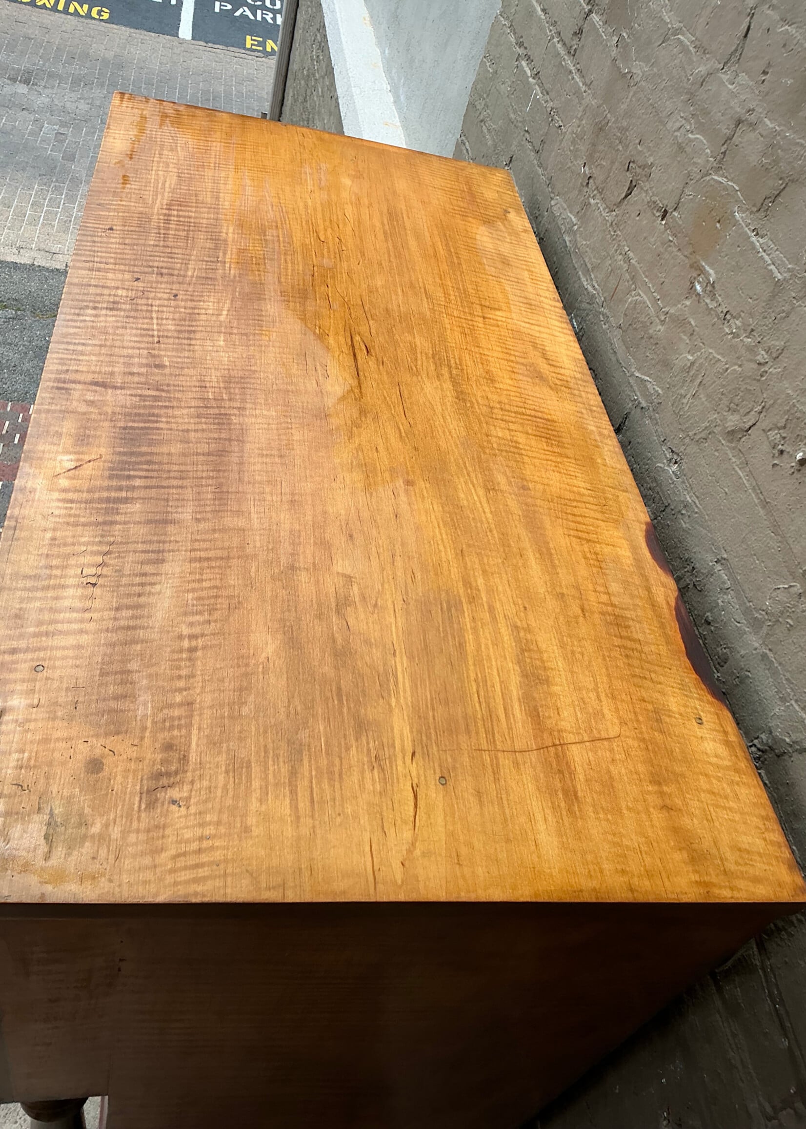 GOODWOOD Curly Maple and Cherry Empire Chest