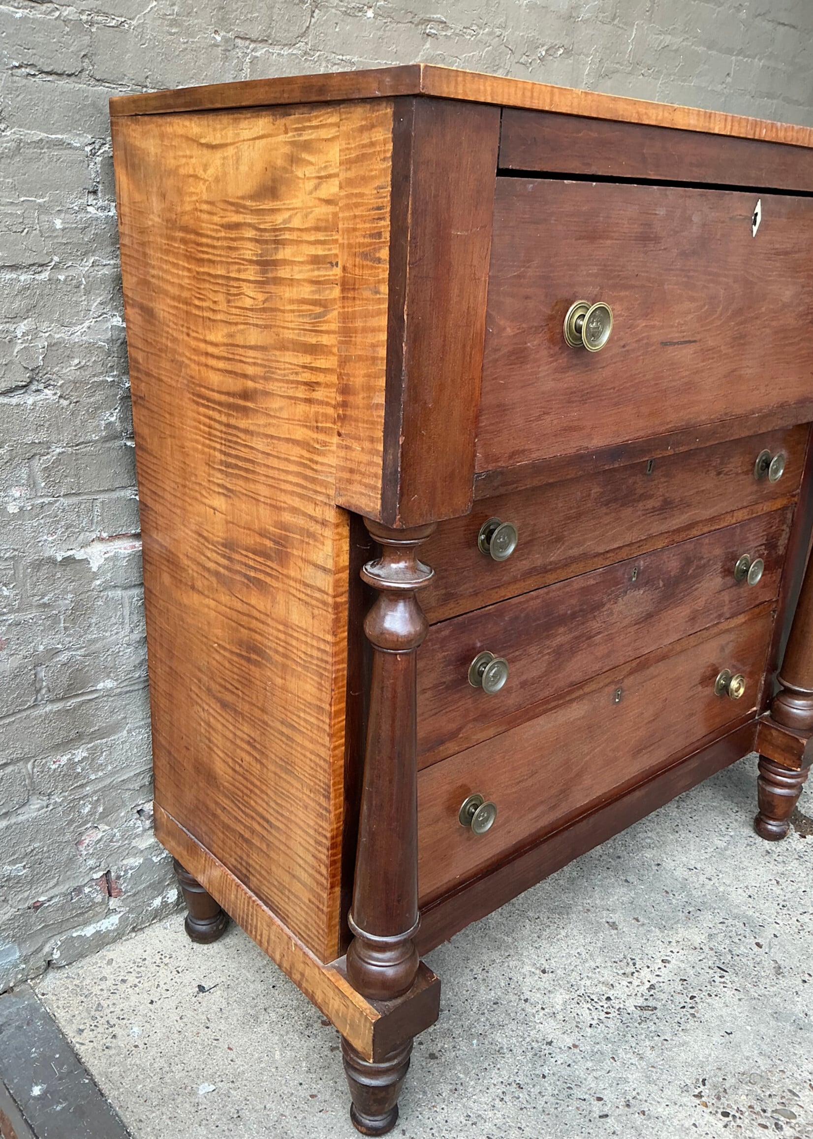 GOODWOOD Curly Maple and Cherry Empire Chest