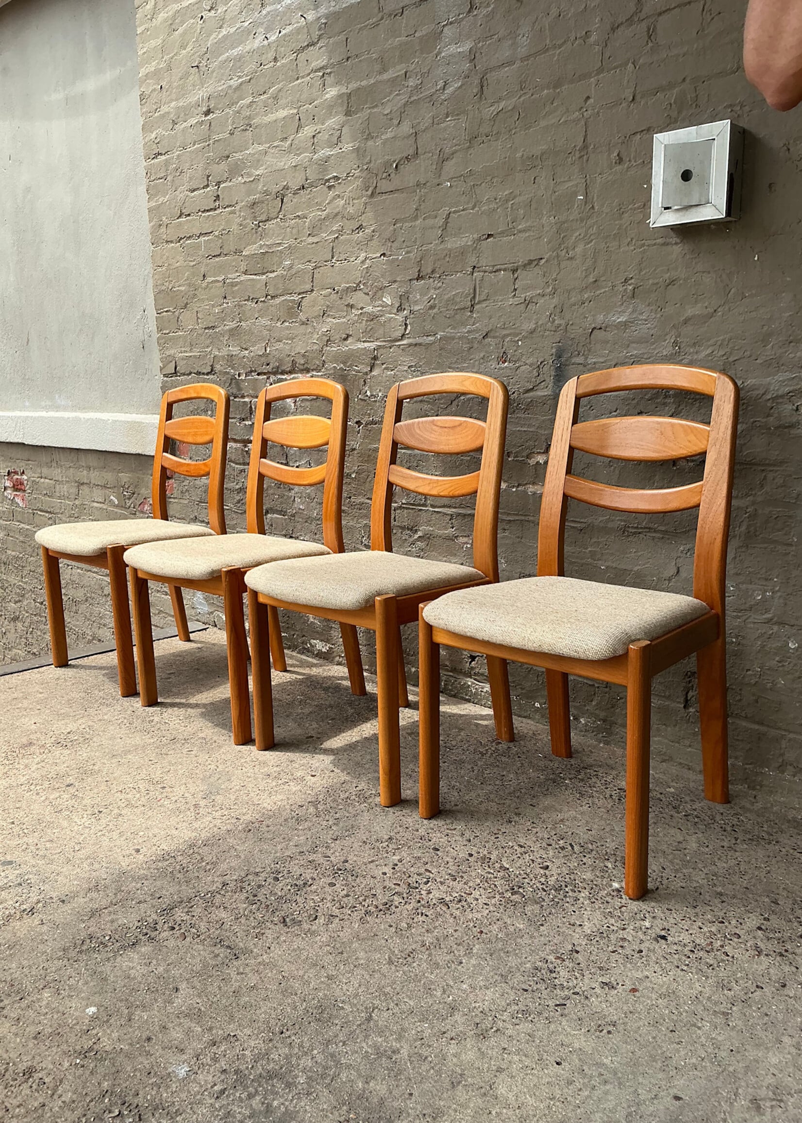 GOODWOOD Set of Four Danish Modern Teak Dining Chairs