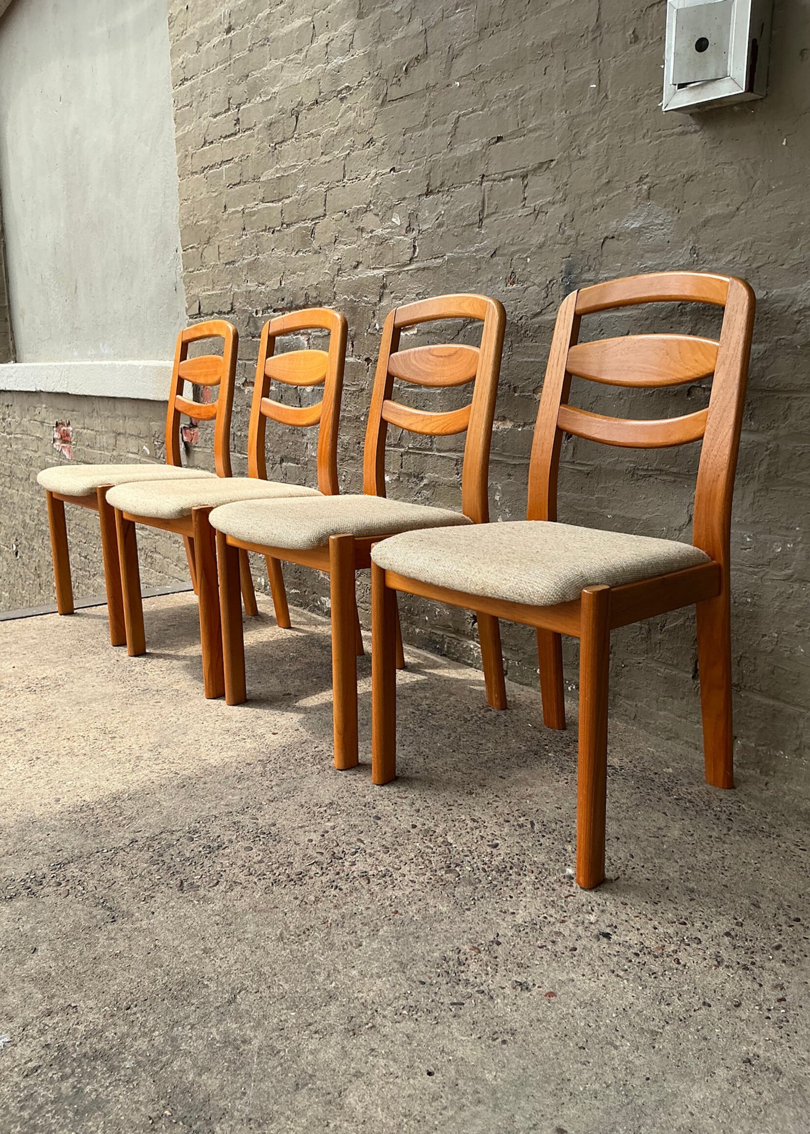 GOODWOOD Set of Four Danish Modern Teak Dining Chairs