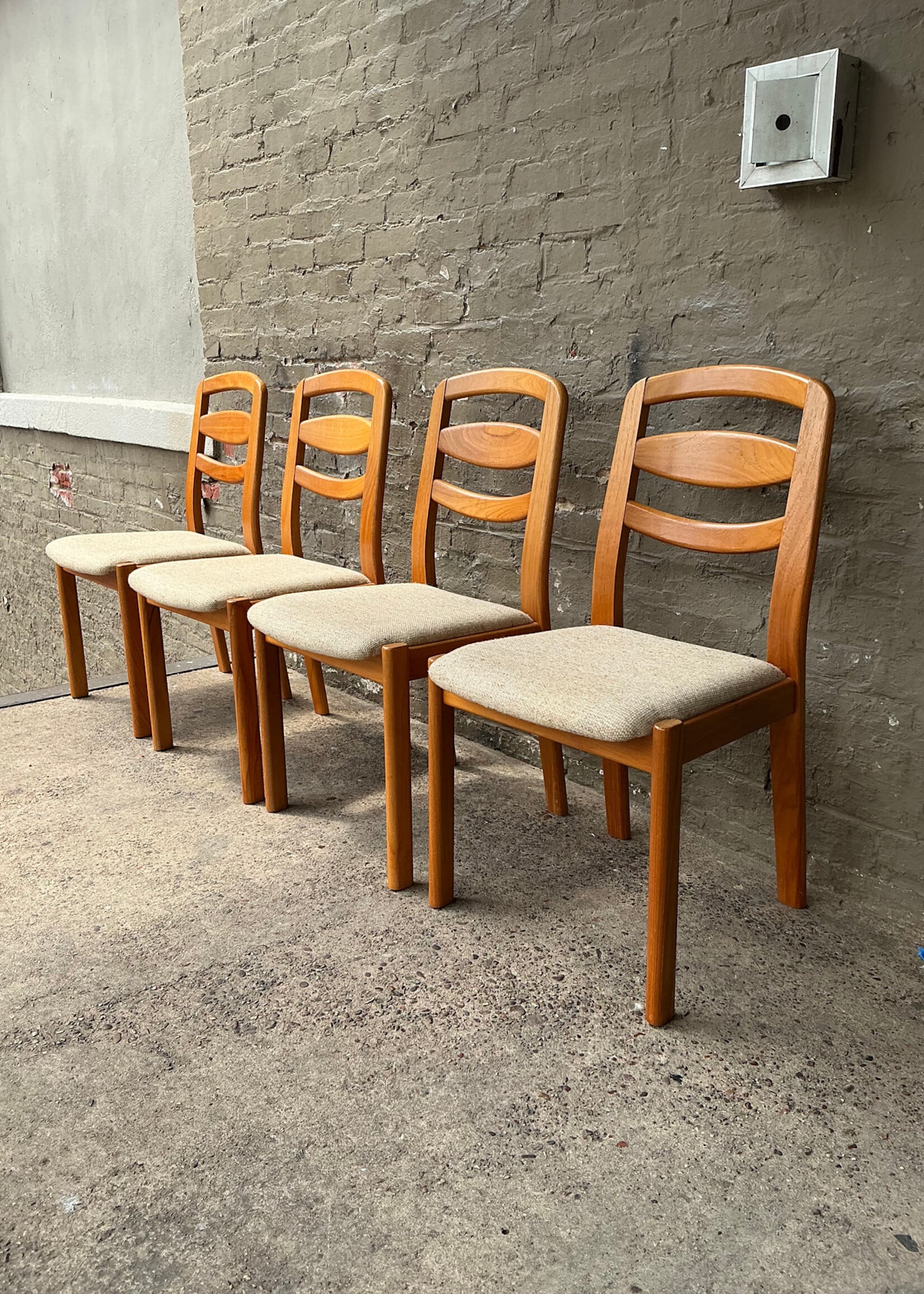 GOODWOOD Set of Four Danish Modern Teak Dining Chairs