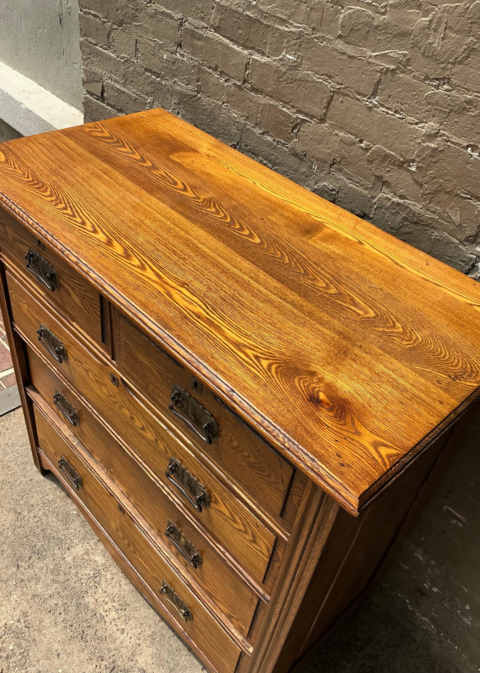 GOODWOOD Antique  Arts and Crafts Chestnut Chest of Drawers
