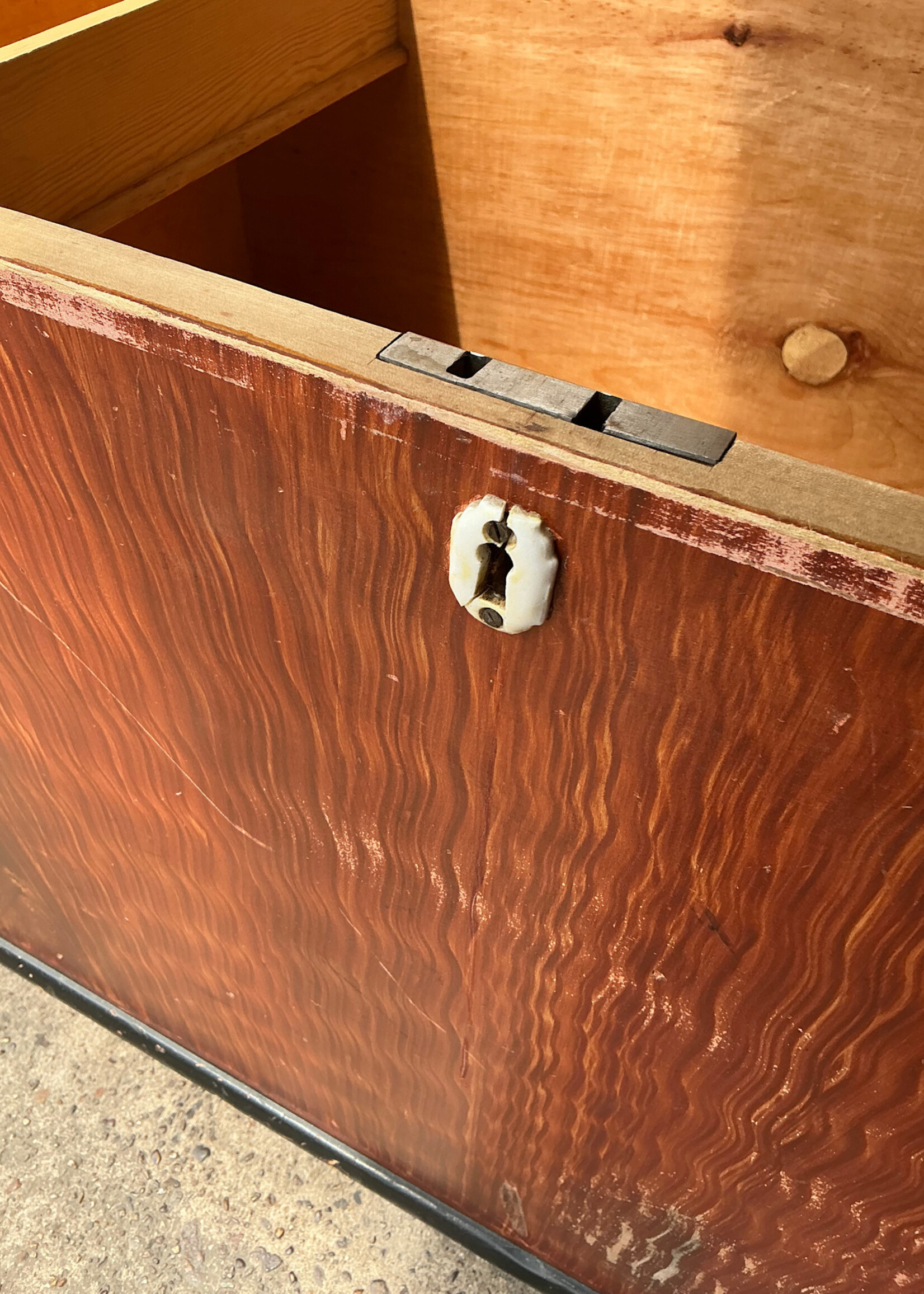 GOODWOOD 19th C. Grain Painted Blanket Chest