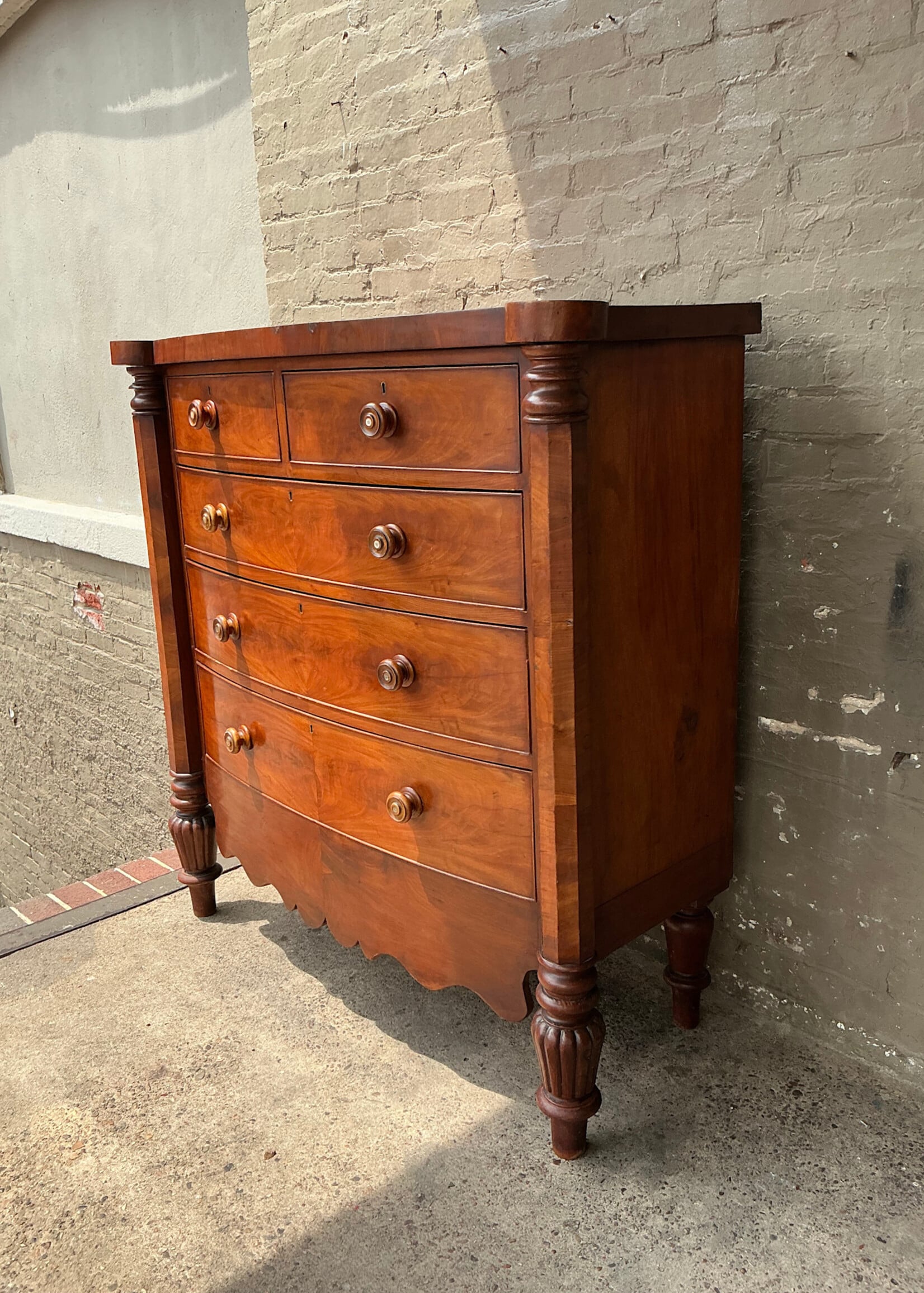 GOODWOOD Irish Mahogany Chest of Drawers, ca. 1820