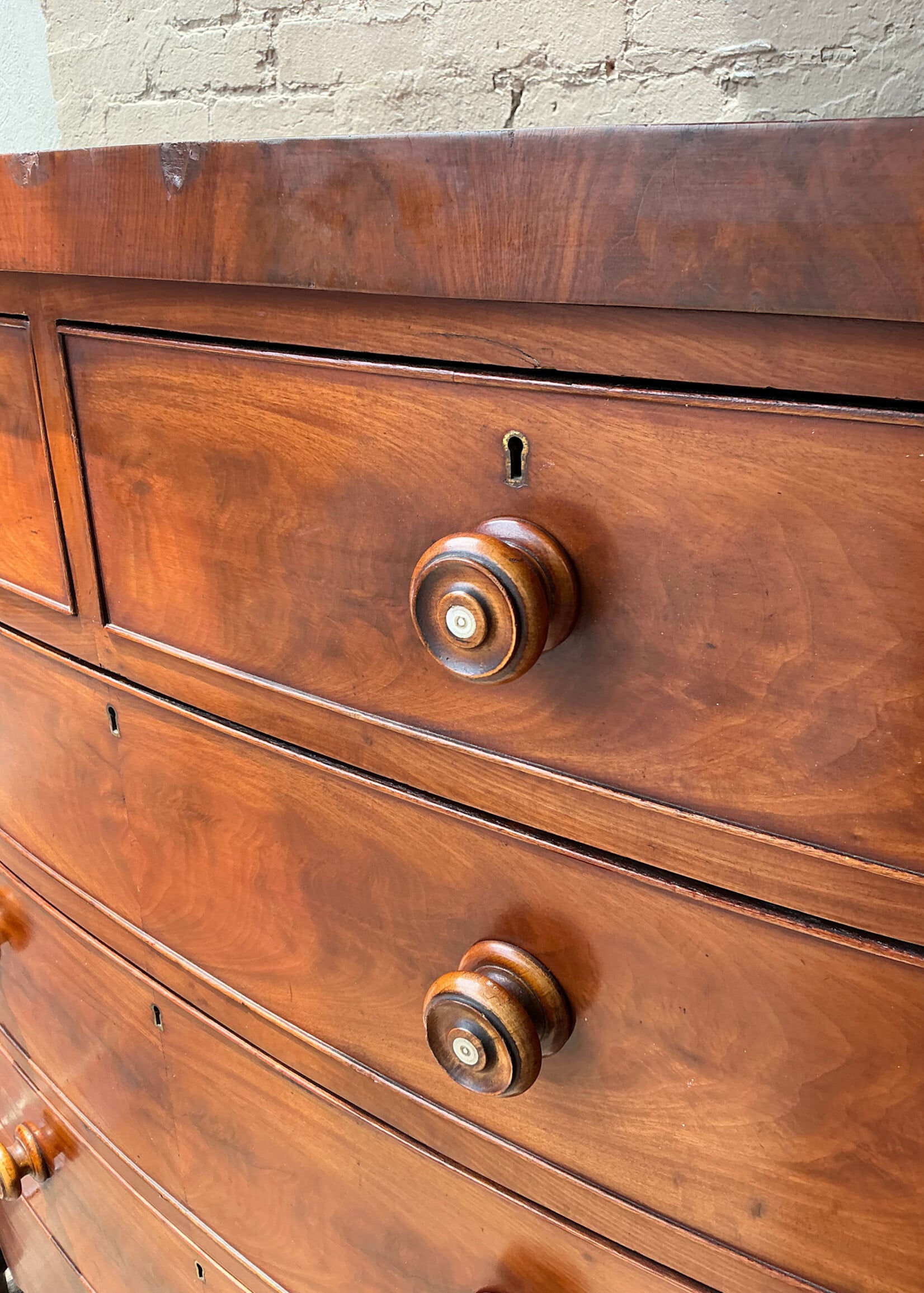 GOODWOOD Irish Mahogany Chest of Drawers, ca. 1820