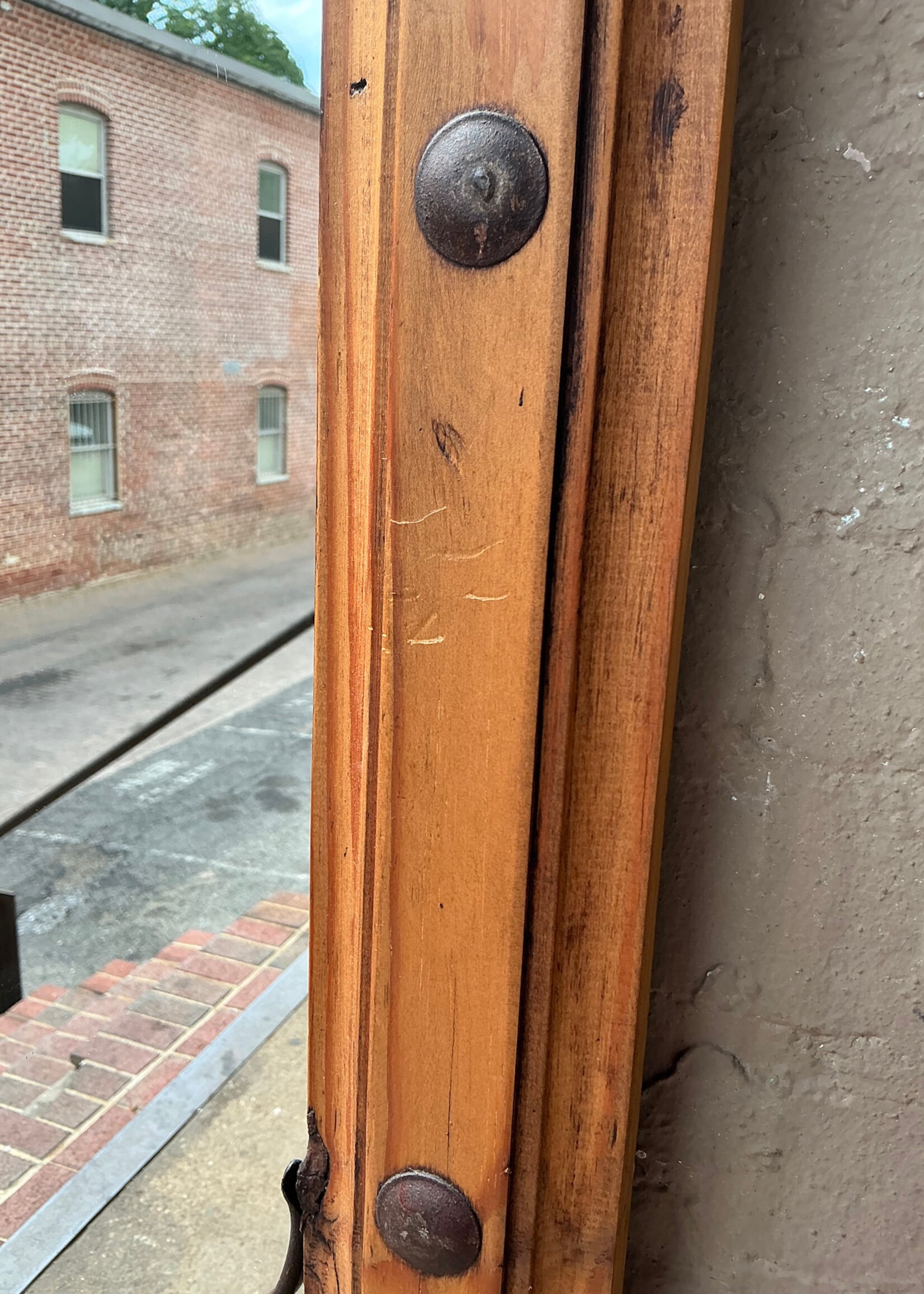 GOODWOOD Mexican Pine Iron Clad Mirror