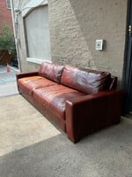 GOODWOOD Italian Leather Sofa, Cushion Repair