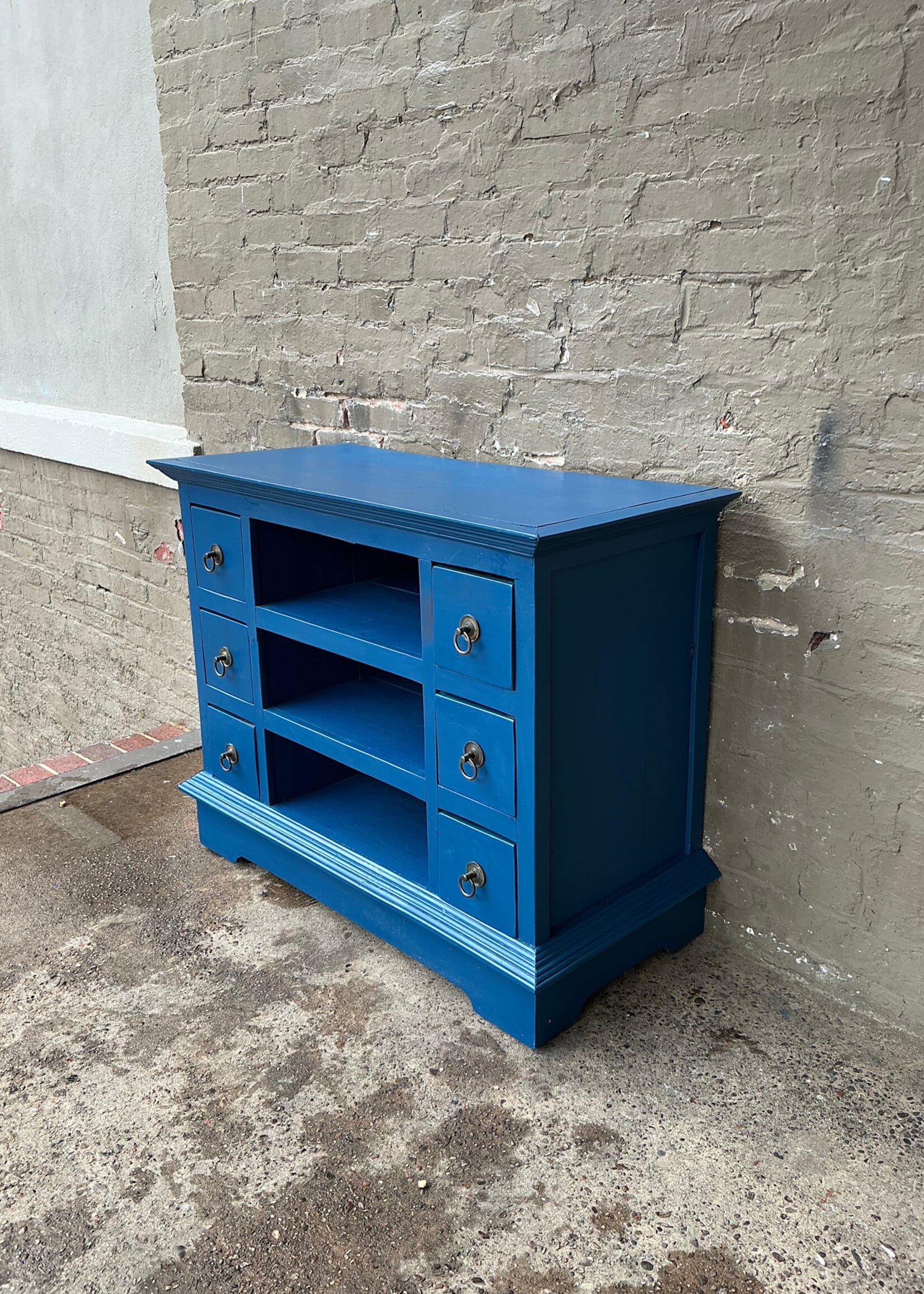 GOODWOOD Painted Hardwood Shelf with Drawers