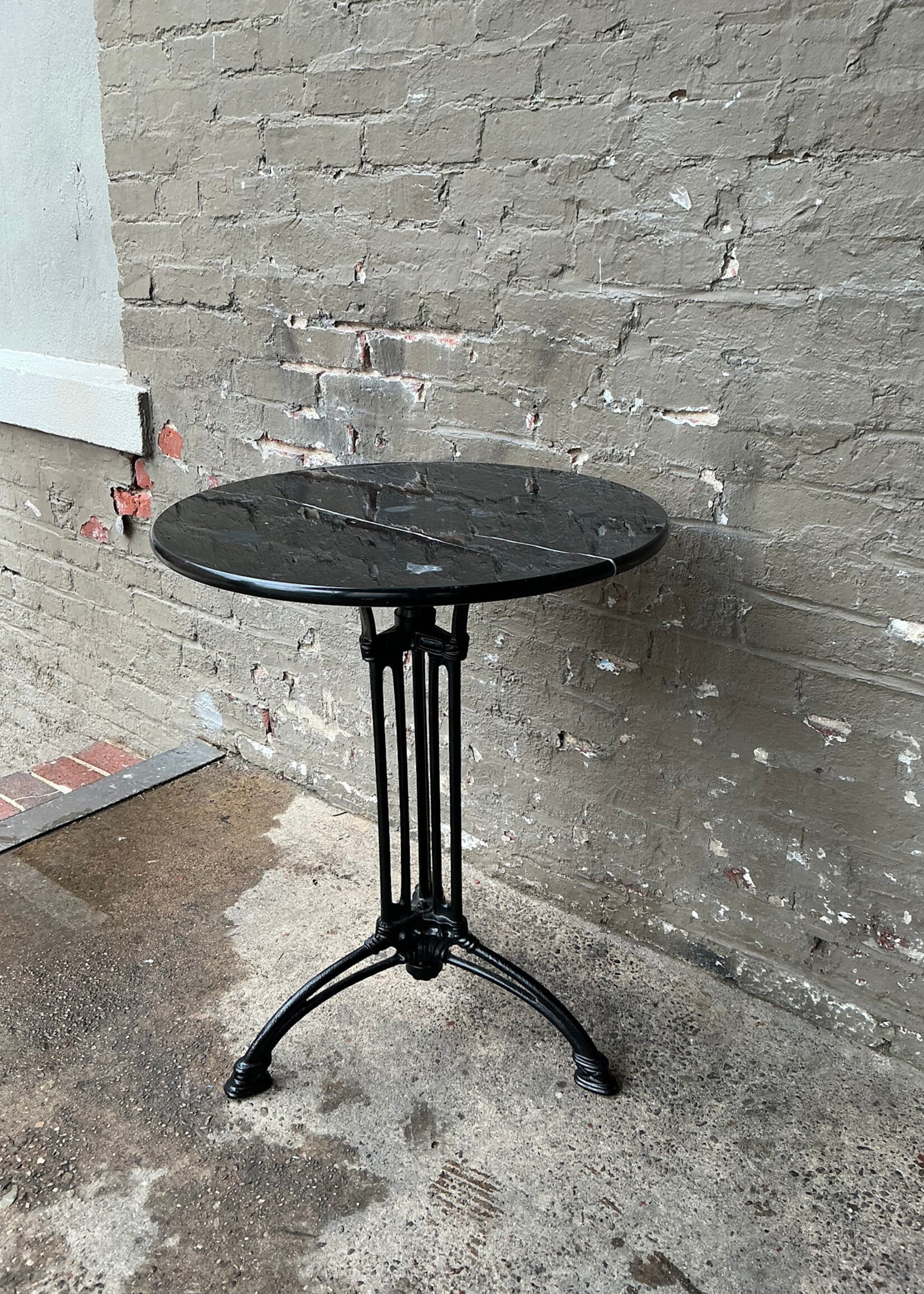 GOODWOOD Iron and Marble Art Nouveau Style Bistro Table